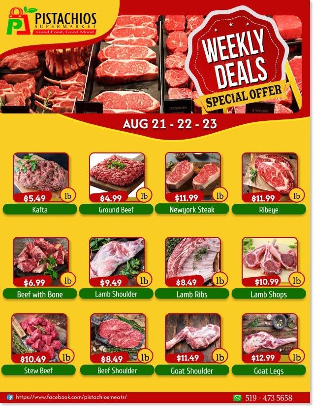 Pistachios Supermarket Flyer August 21 to 26