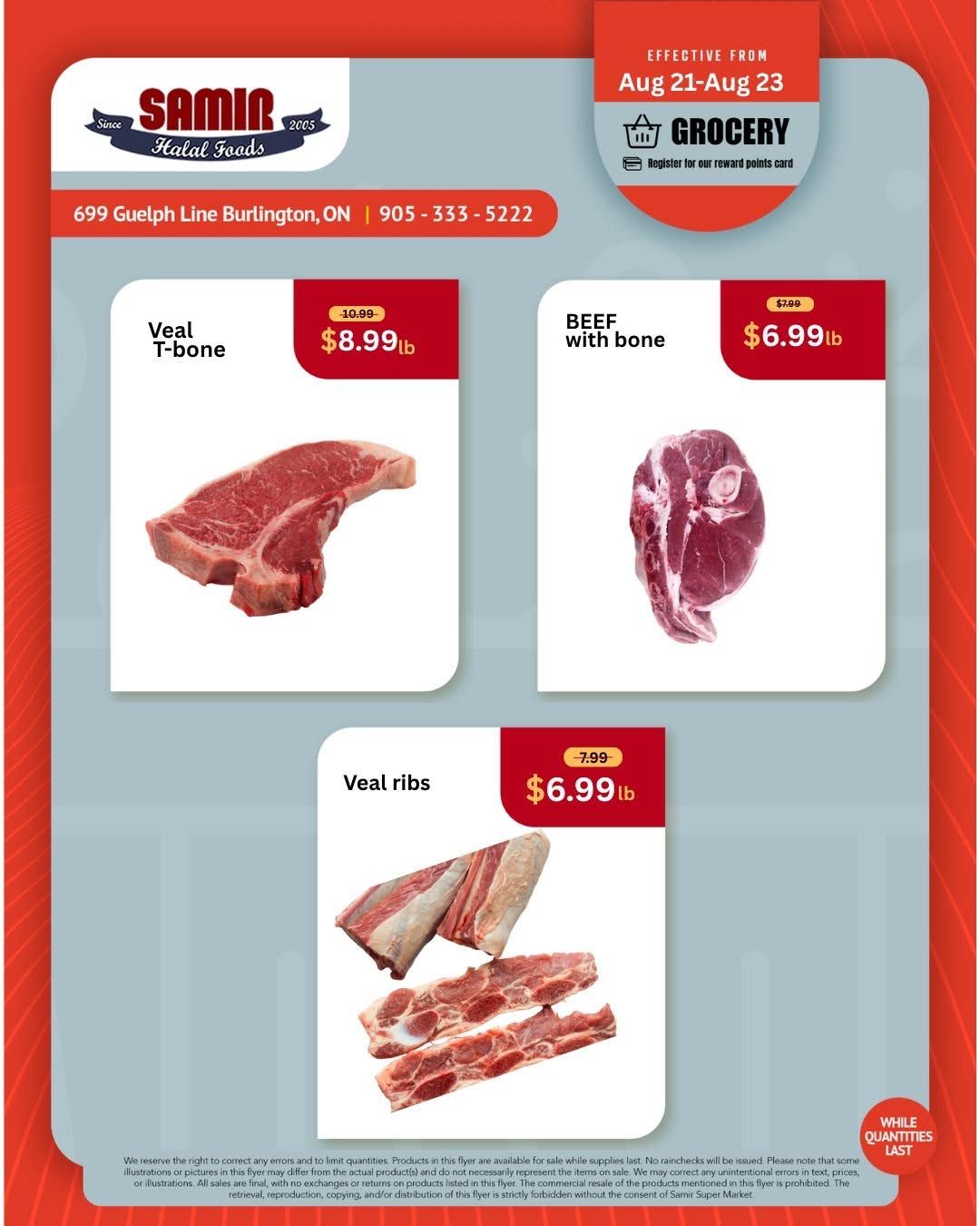 Samir Supermarket (Burlington) Flyer August 21 to 23