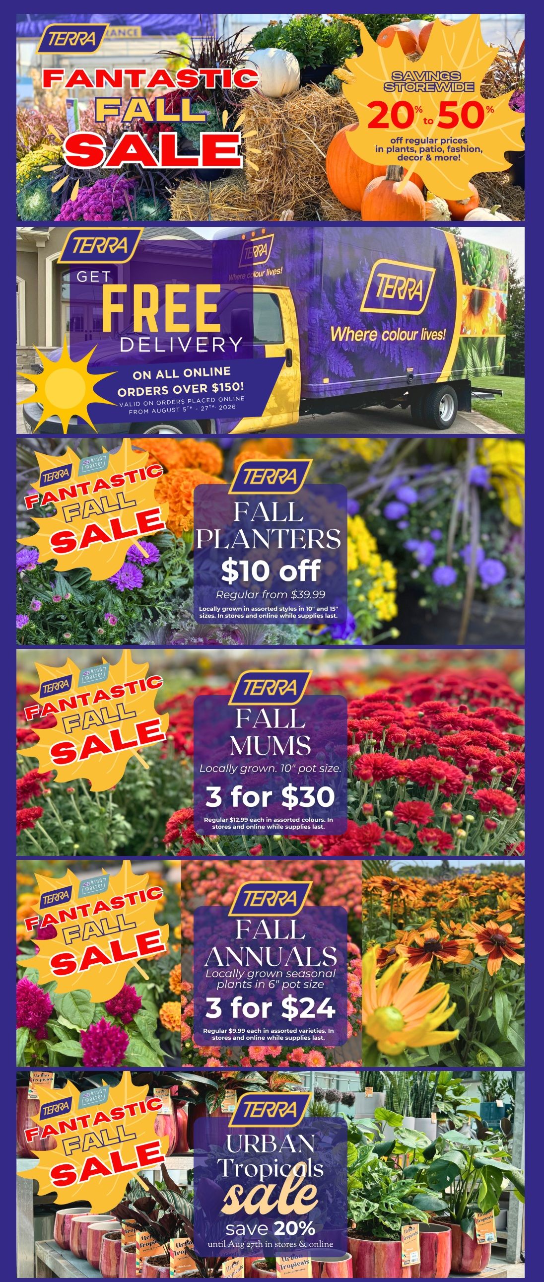 Terra Greenhouses Flyer August 21 to 27