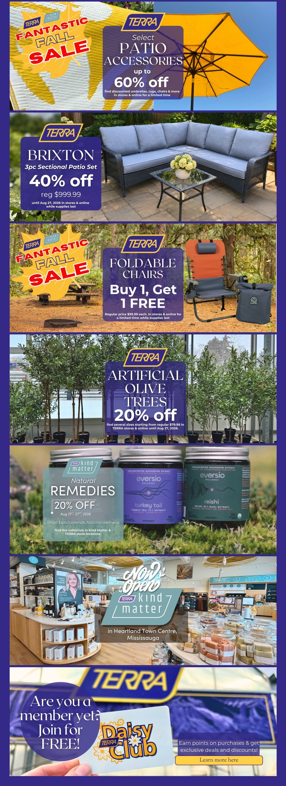 Terra Greenhouses Flyer August 21 to 27