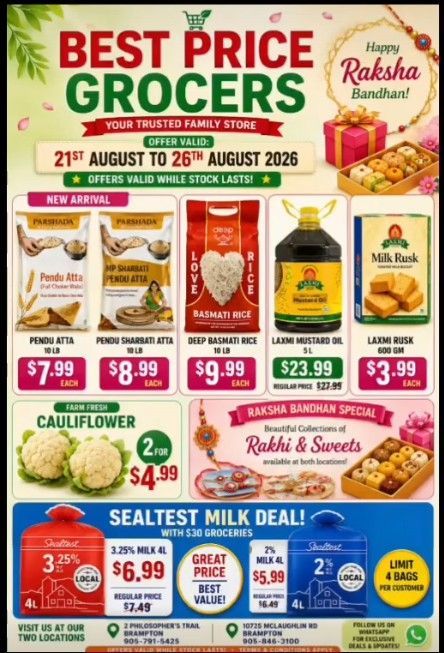Best Price Grocers Flyer August 21 to 26