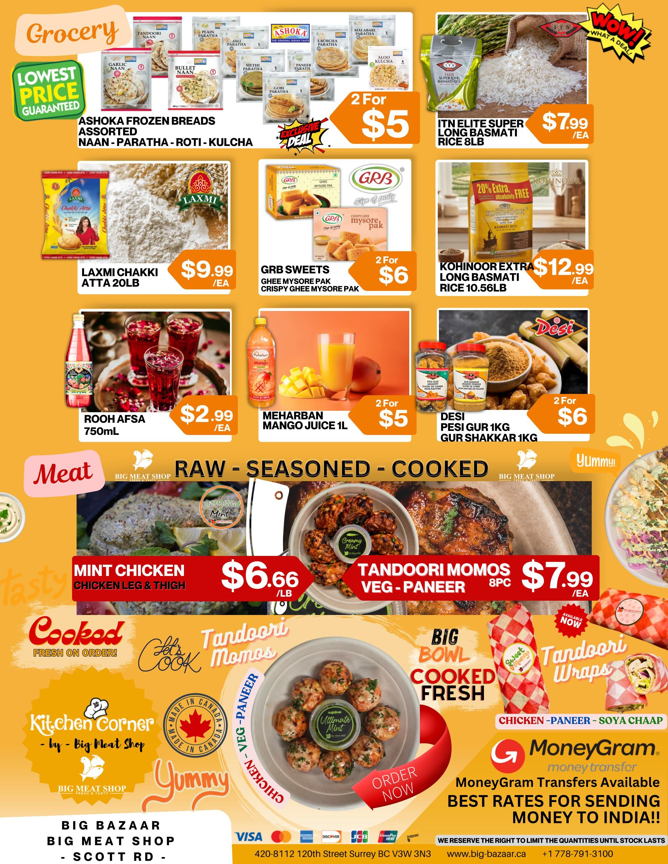 Big Bazaar Canada Flyer August 21 to 26