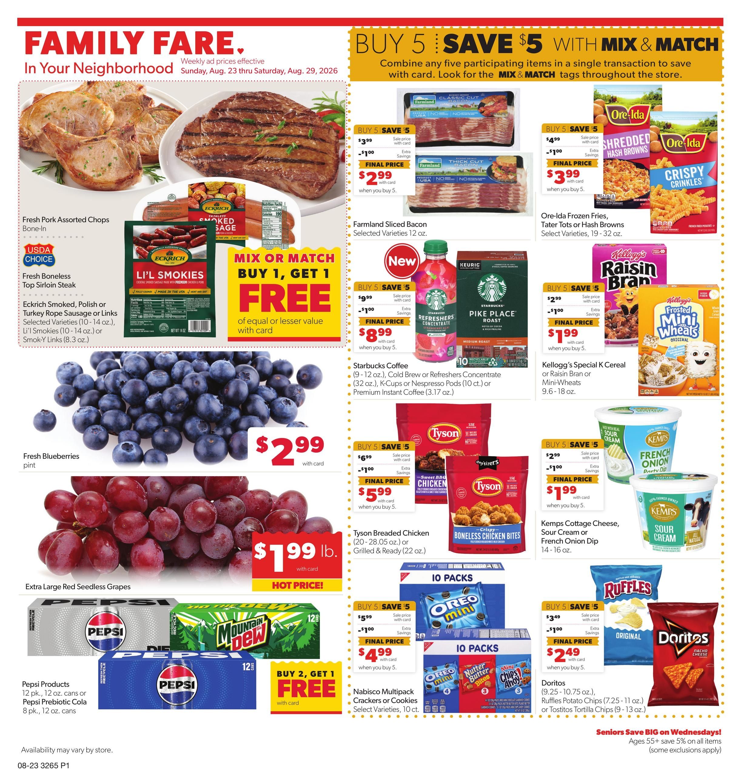 Family Fare (Rapid City–Ellsworth Afb Area, SD) Weekly Ad August 23 - 29, 2026
