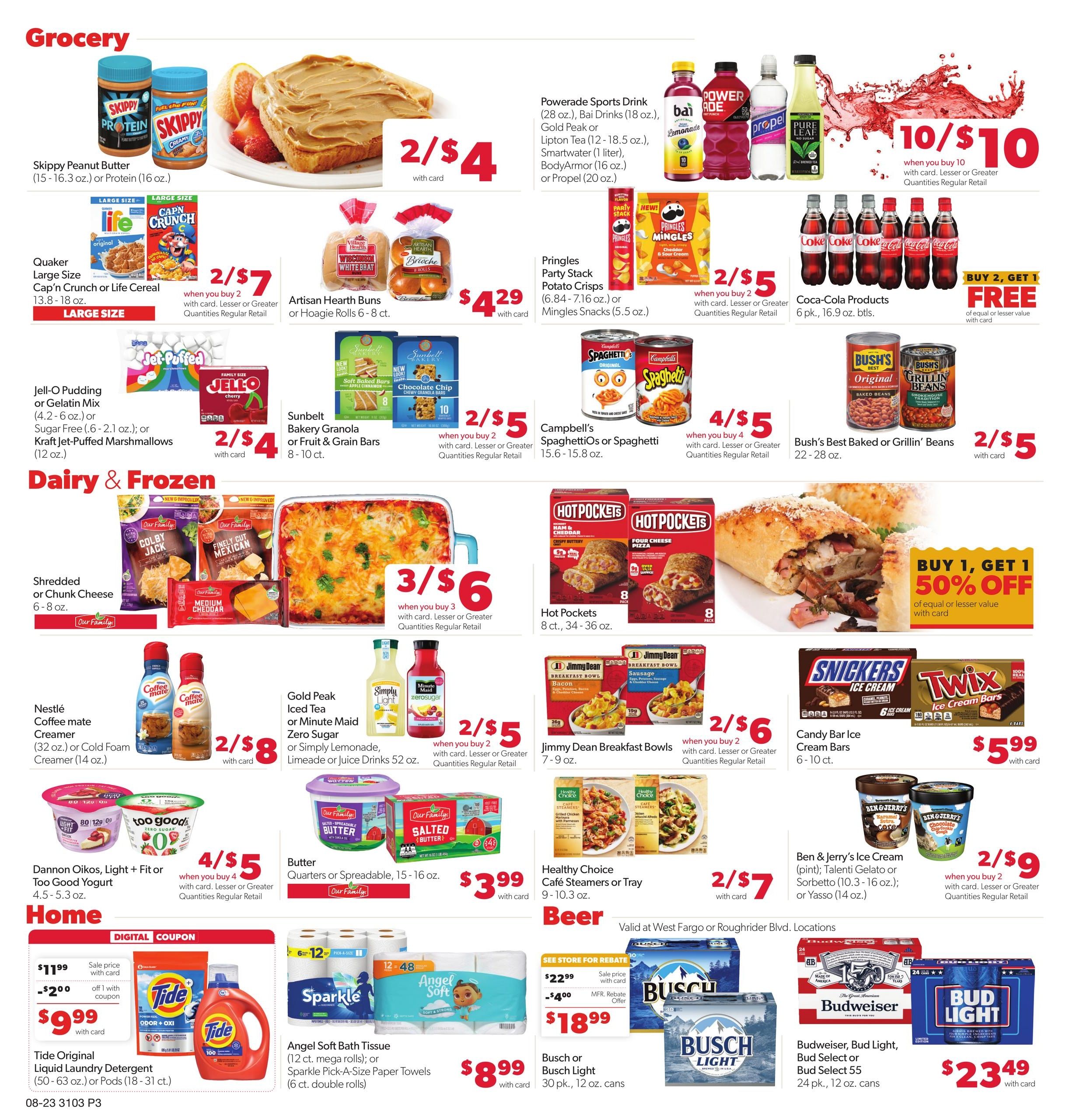 Family Fare (Dickinson–Bismarck Area, ND) Weekly Ad August 23 - 29, 2026