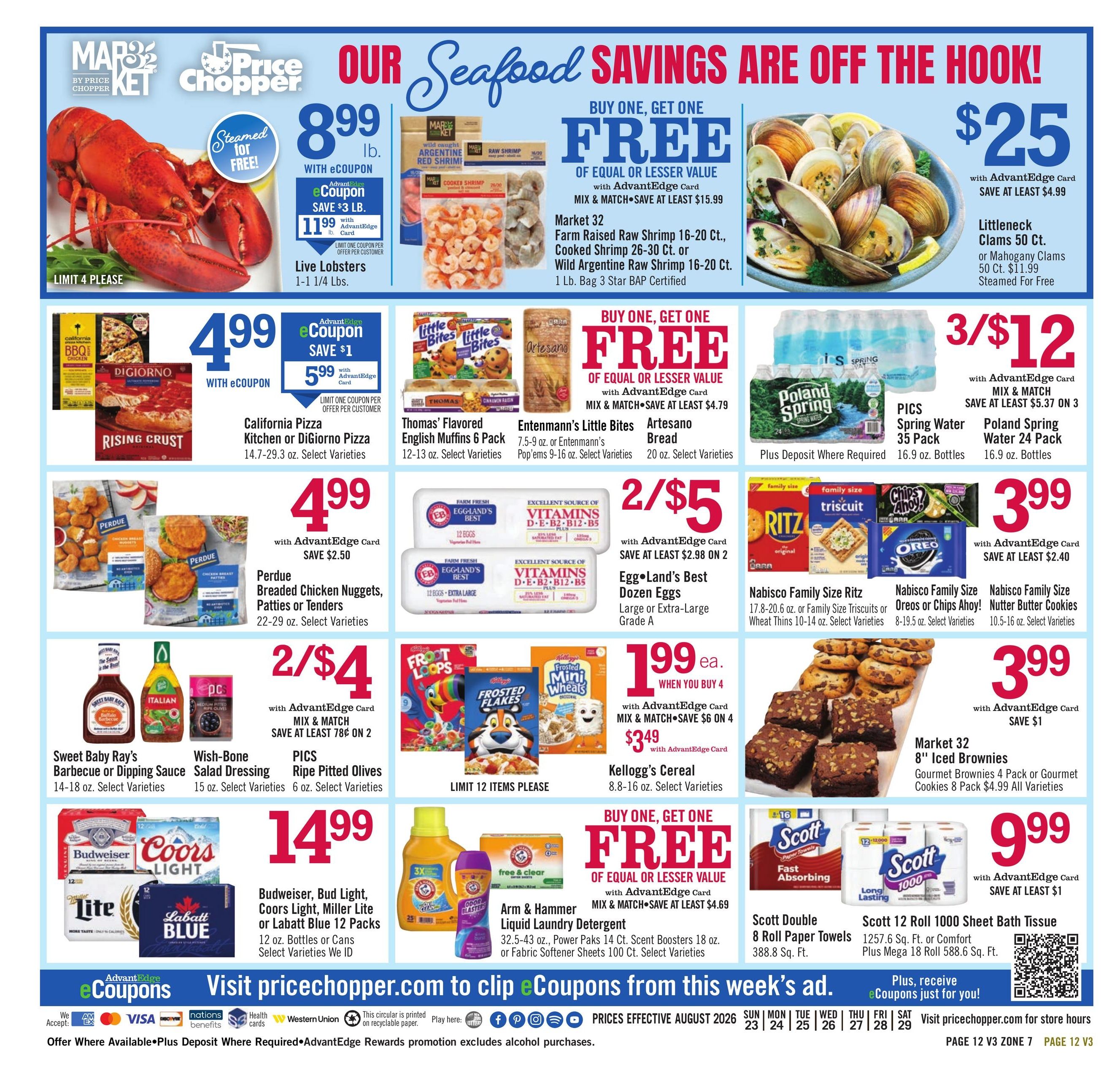 Price Chopper (Paterson–Lagrangeville Area, NJ–NY) Weekly Ad August 23 - 29, 2026