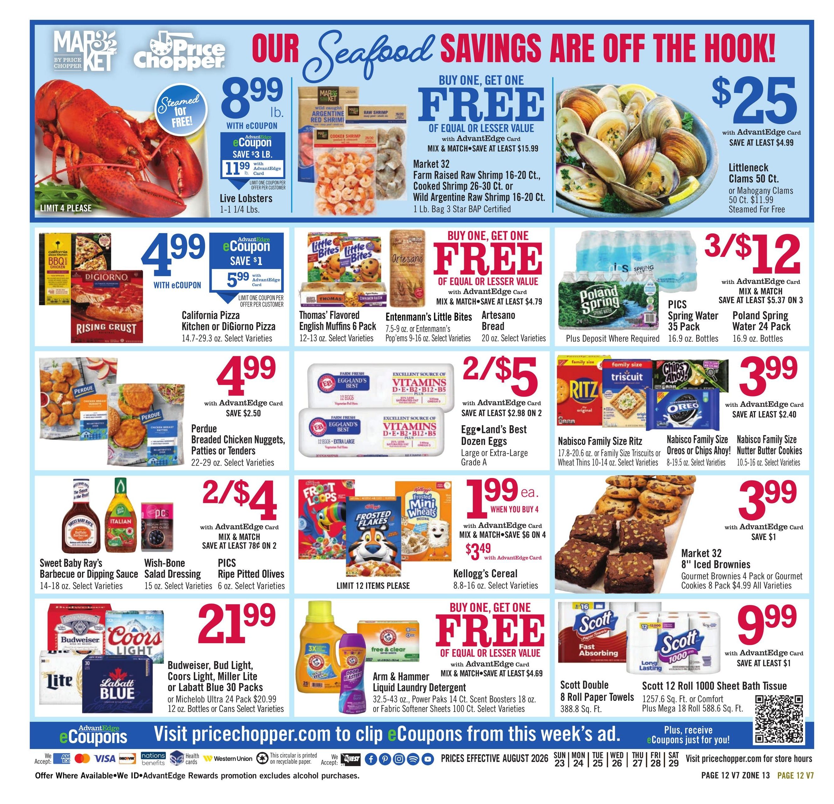 Price Chopper (Franconia–Hartland Area, NH–VT) Weekly Ad August 23 - 29, 2026