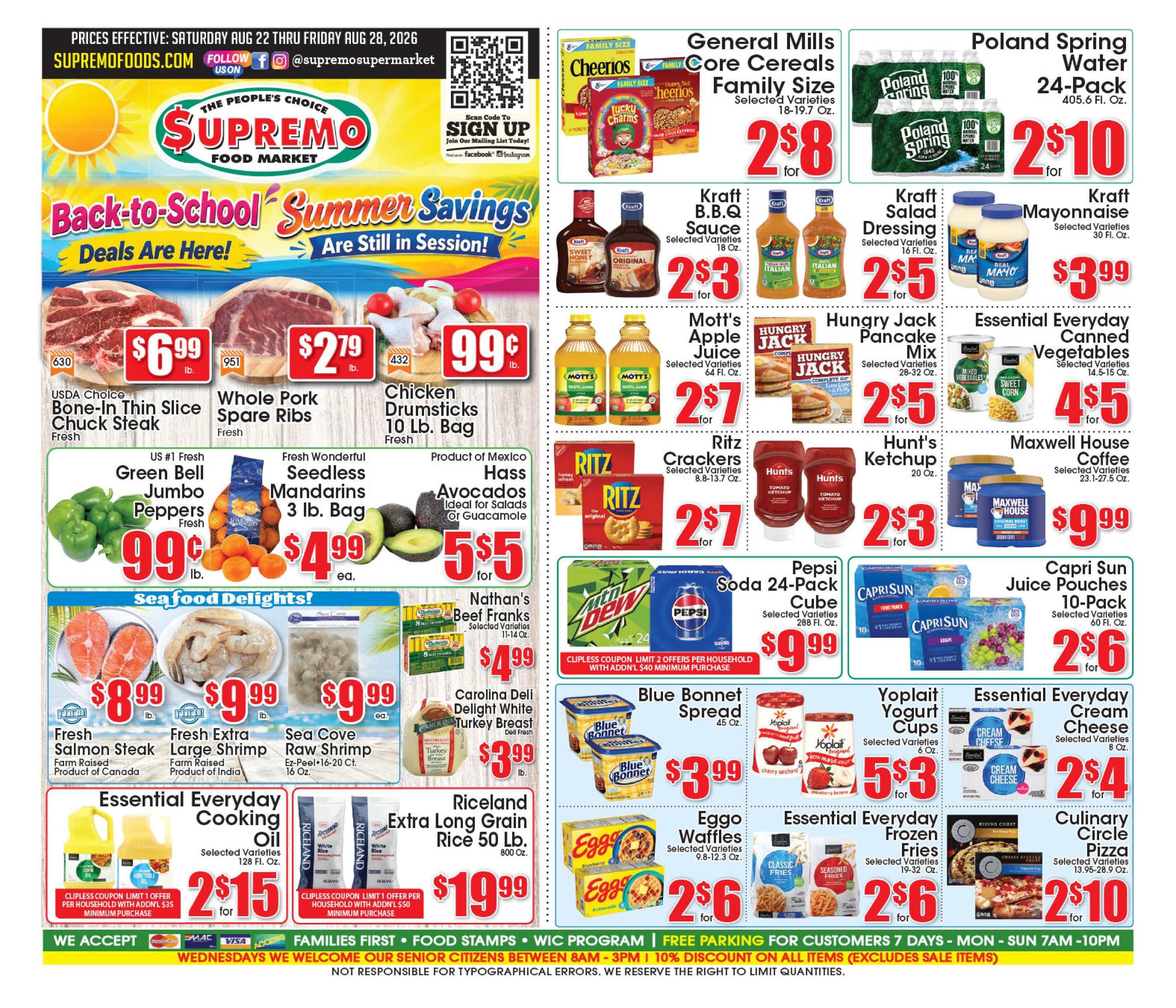 Supremo Foods Inc (NJ, NY, PA) Weekly Ad August 22 - 28, 2026