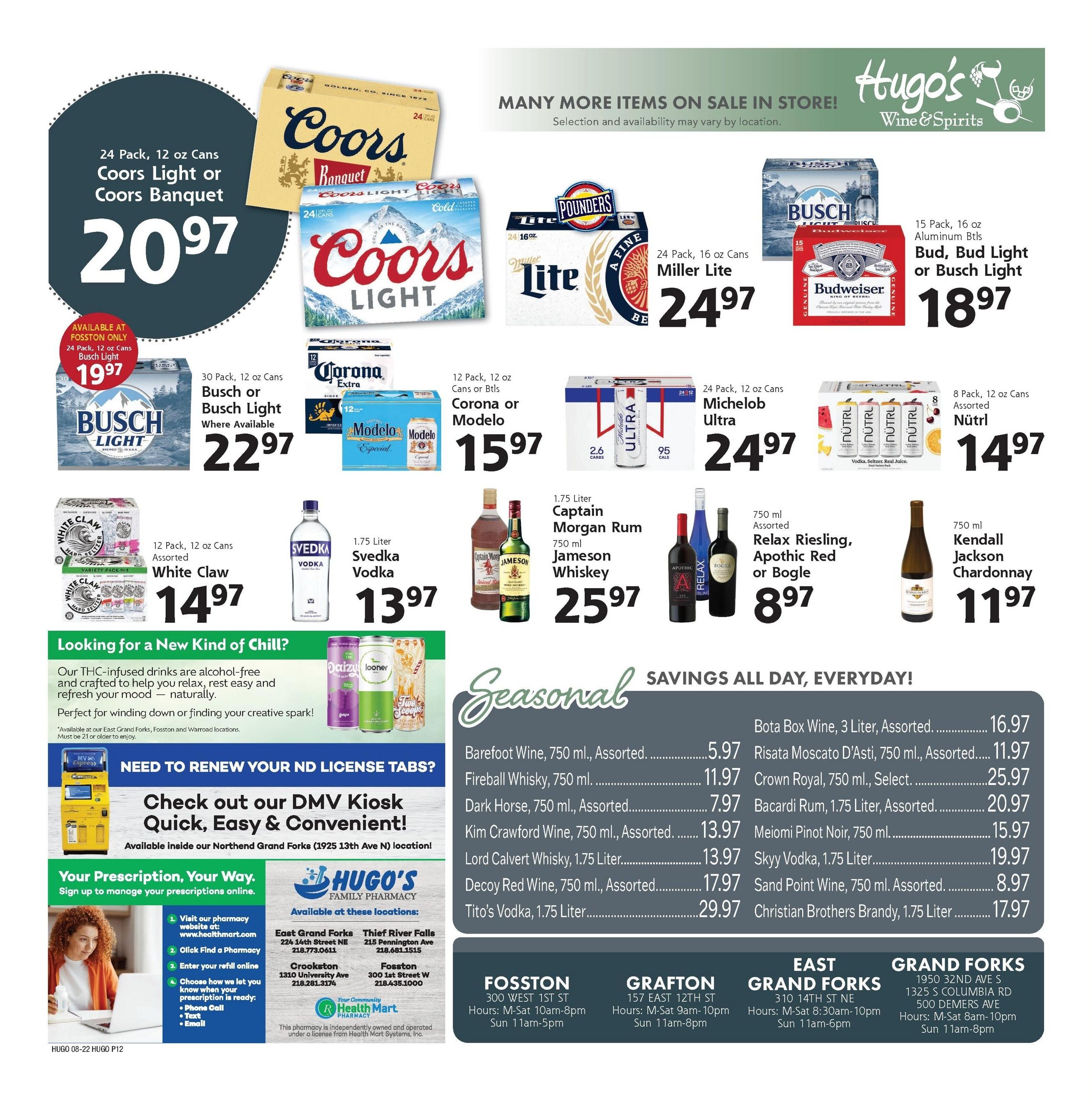 Hugo's (Grand Forks–Thief River Falls Area, MN–ND) Weekly Ad August 22 - 28, 2026