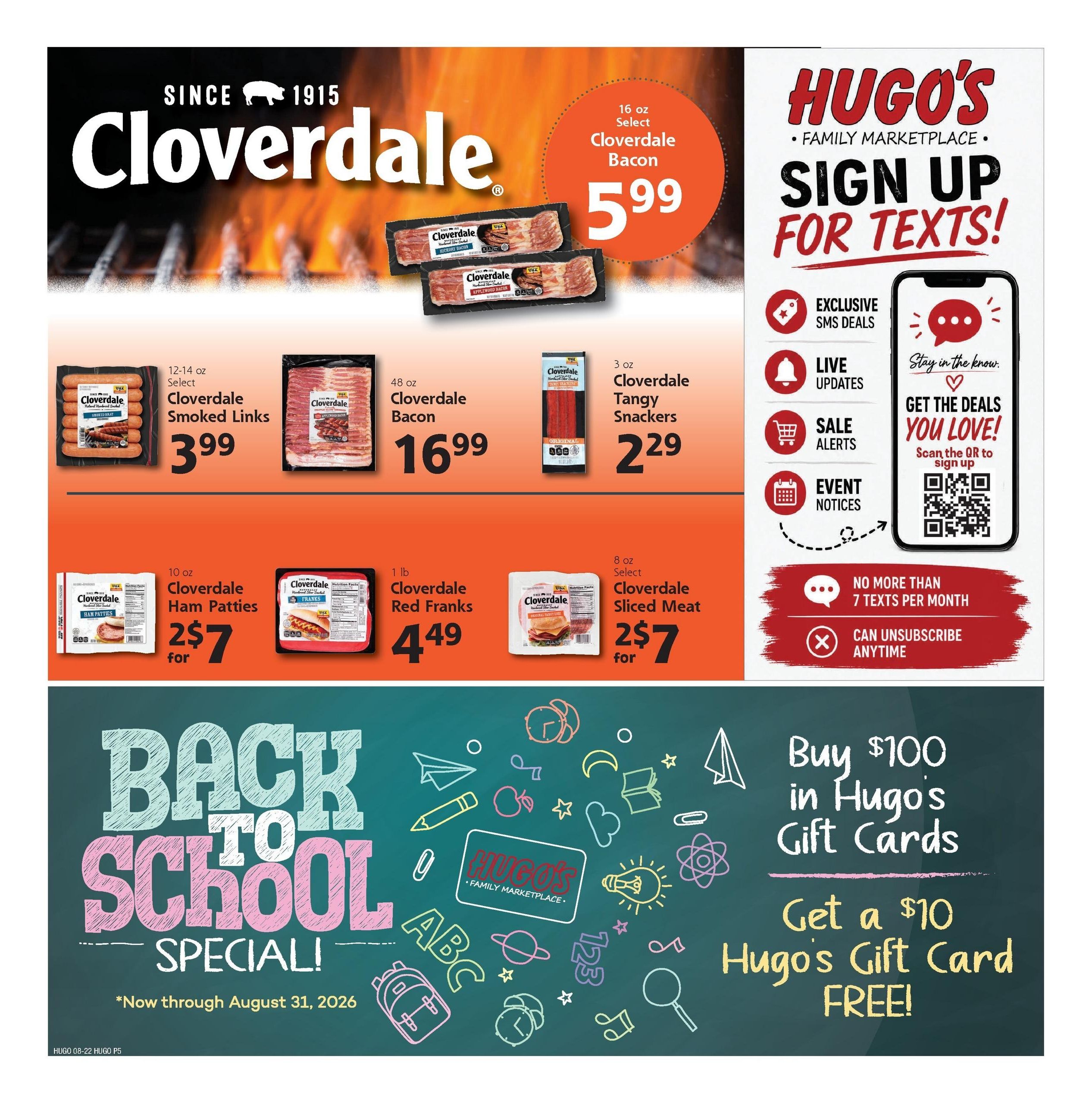 Hugo's (Grand Forks–Thief River Falls Area, MN–ND) Weekly Ad August 22 - 28, 2026