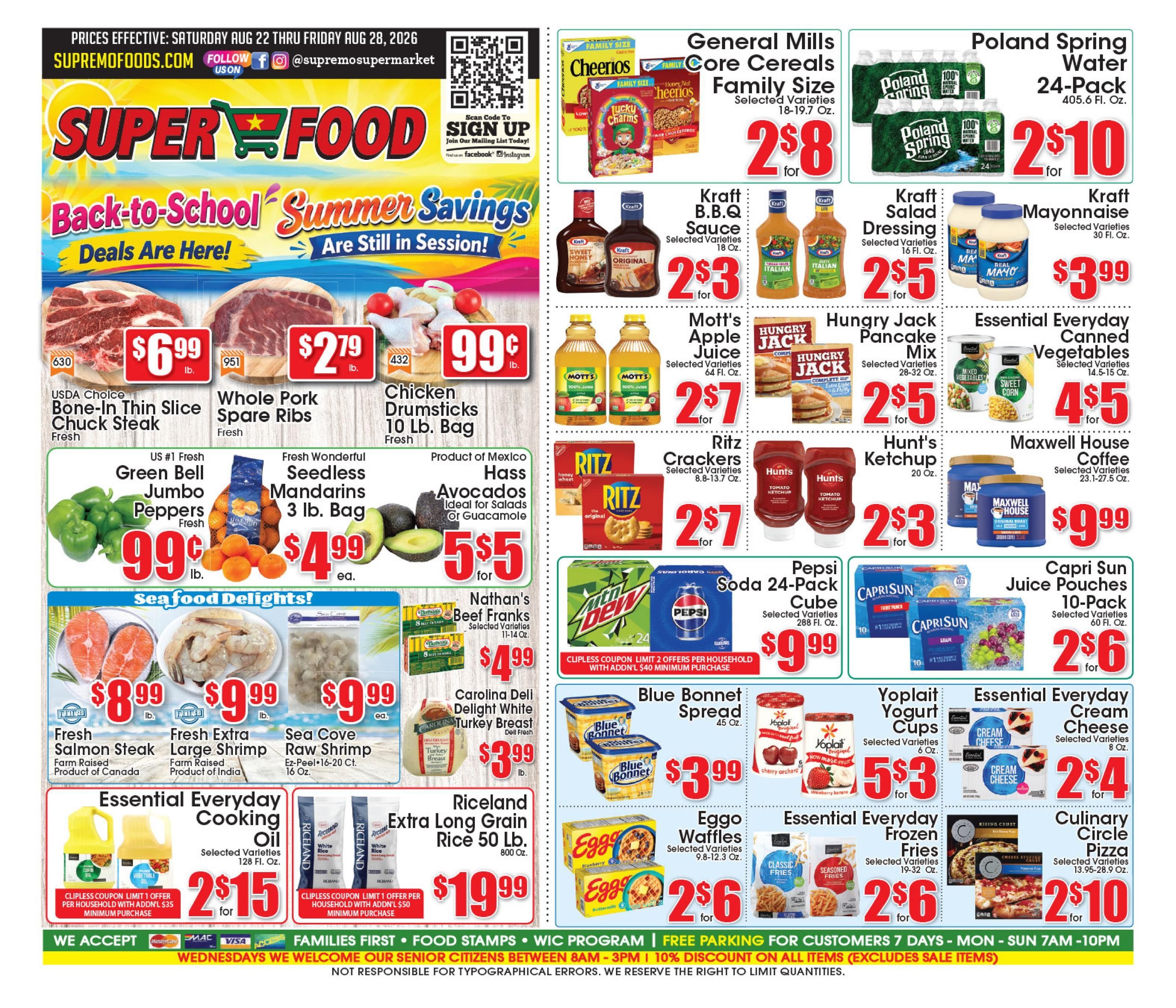 Supremo Foods Inc (Trenton–Pennington Area, NJ) Weekly Ad August 22 - 28, 2026