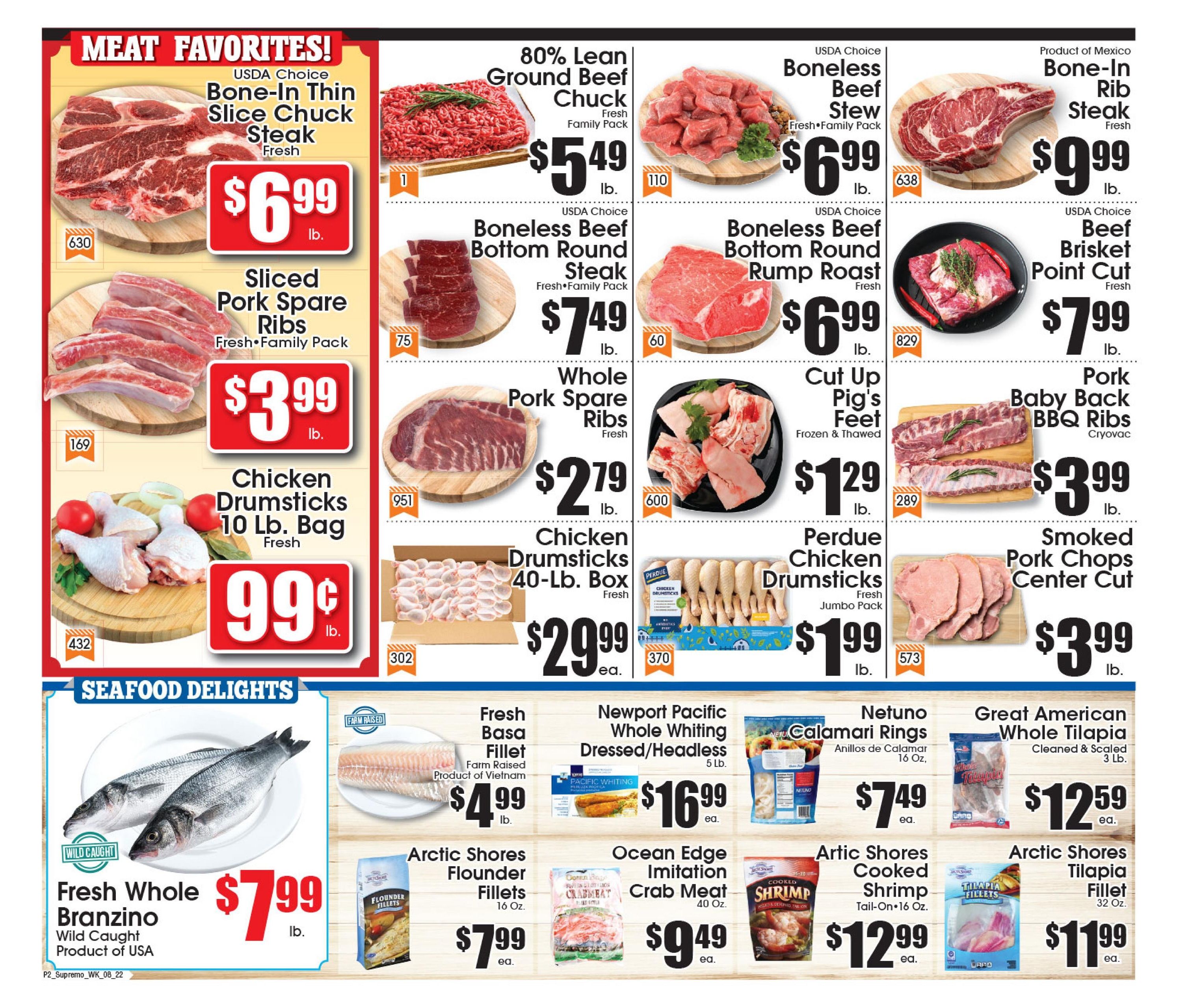 Supremo Foods Inc (Trenton–Pennington Area, NJ) Weekly Ad August 22 - 28, 2026