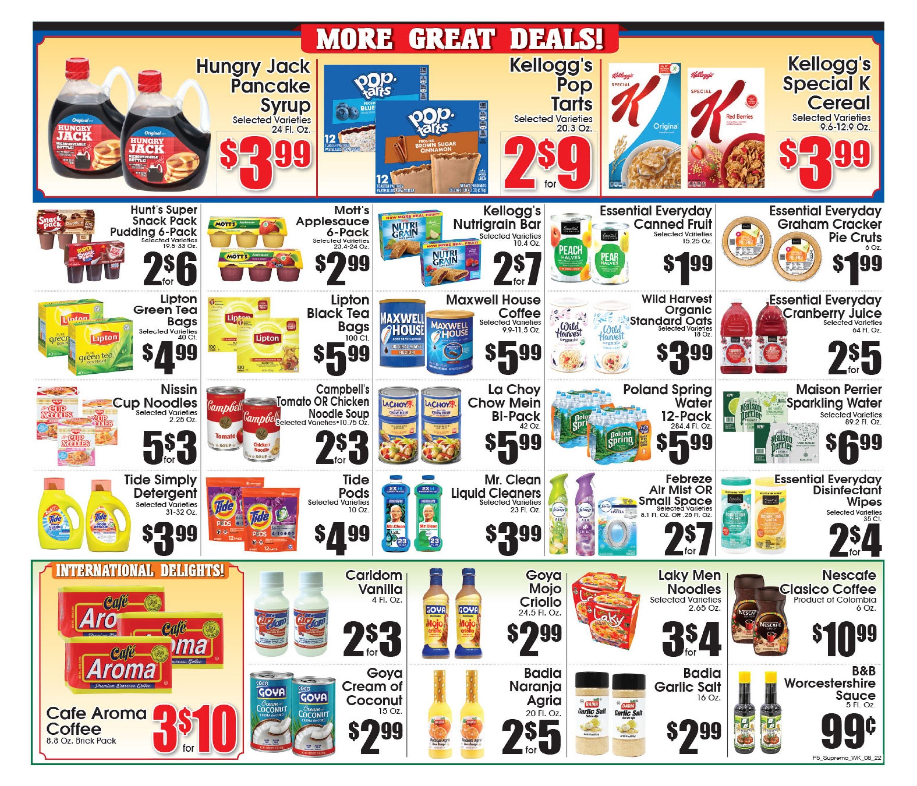 Supremo Foods Inc (Trenton–Pennington Area, NJ) Weekly Ad August 22 - 28, 2026