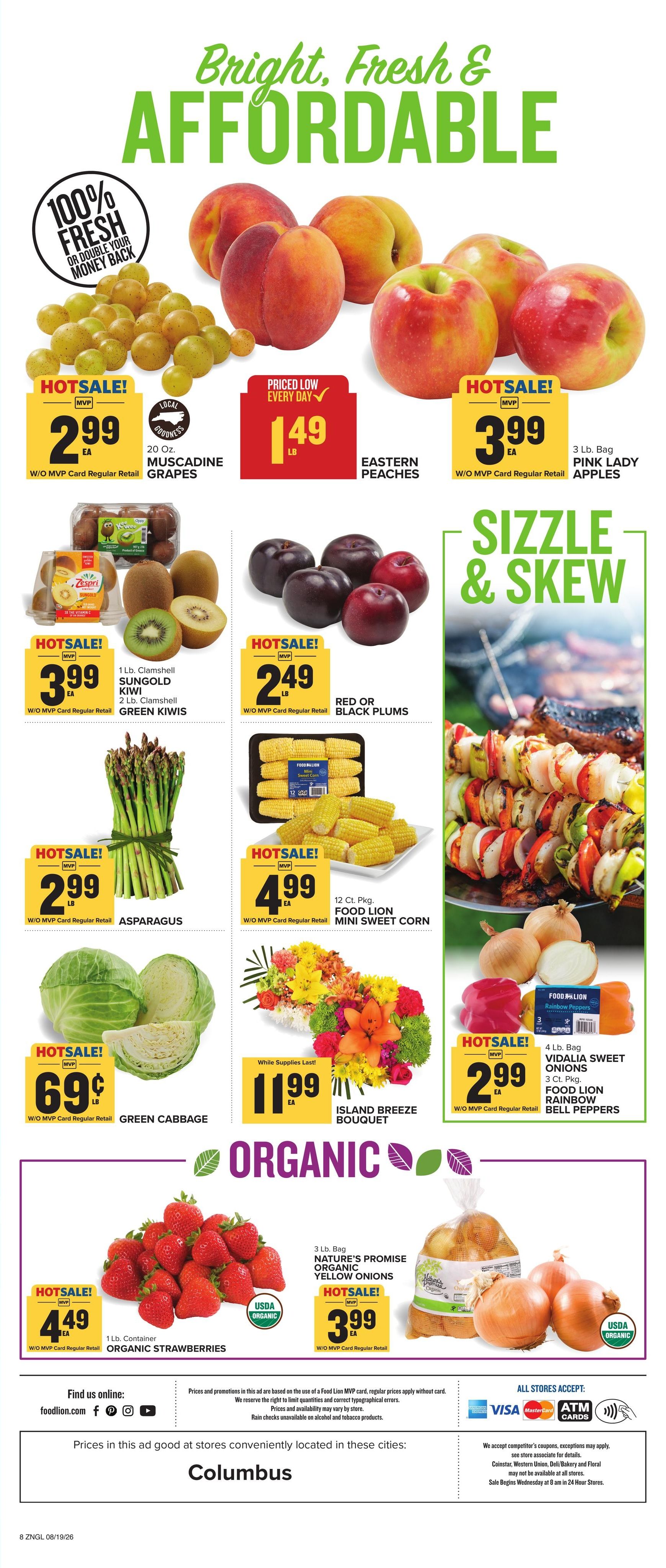 Food Lion (Flat Rock–Tuxedo Area, NC) Weekly Ad August 19 - 25, 2026