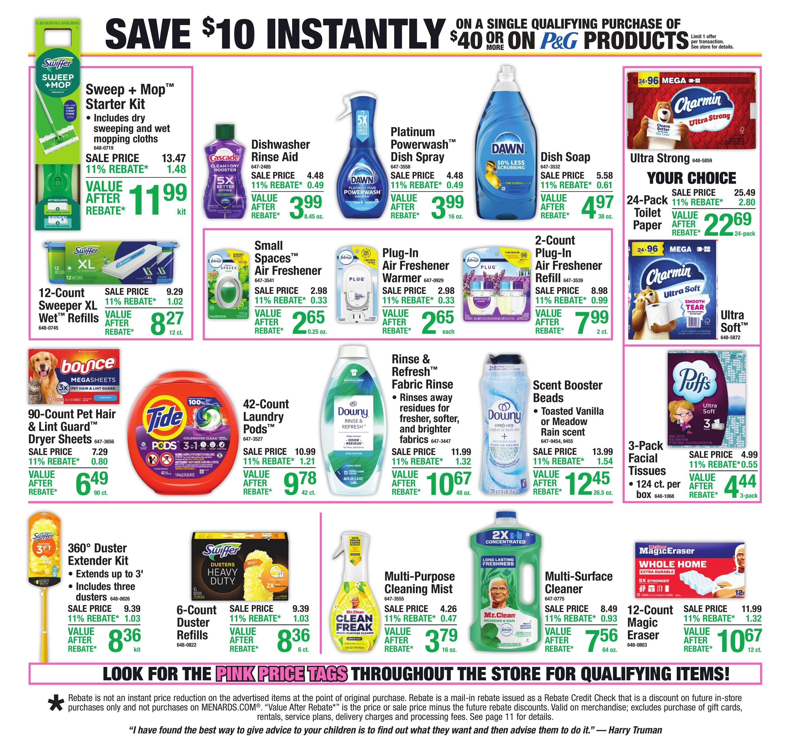 Menards (Bay City–Linwood Area, MI) 11% Rebate Sale Weekly Ad August 19 - 31, 2026