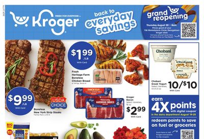 Kroger (Stamping Ground–Versailles Area, KY) Weekly Ad August 19 - 25, 2026