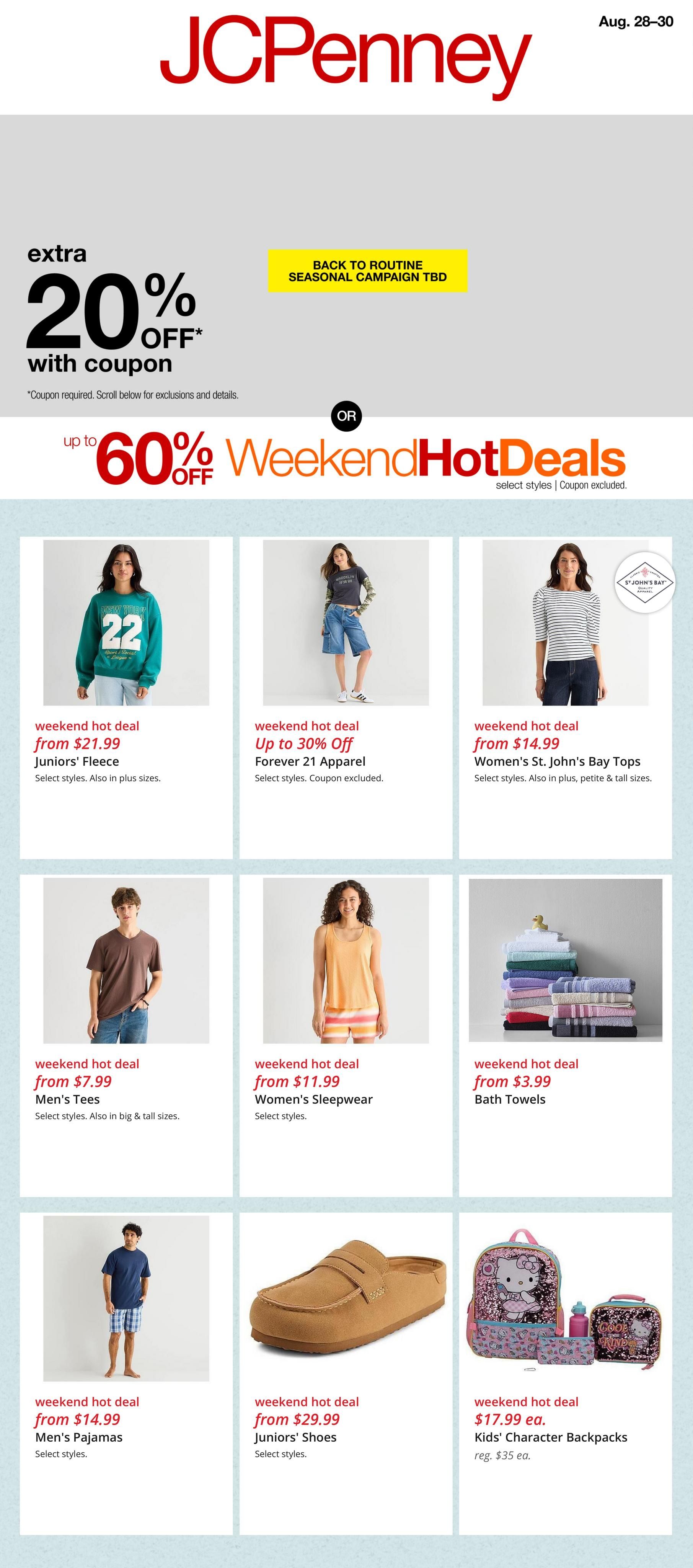 JCPenney Store Ads Weekly Ad August 24 - 30, 2026