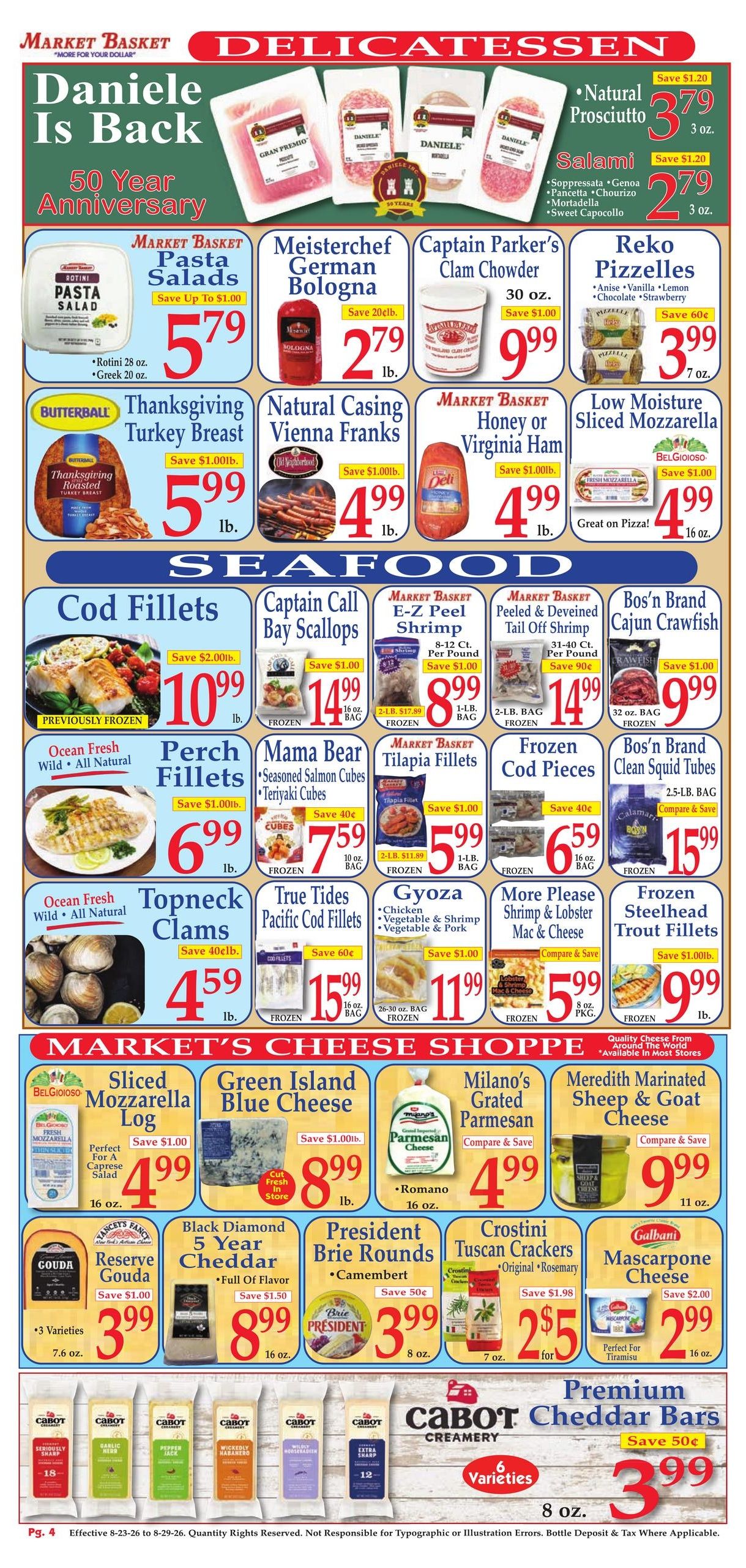 Demoulas Market Basket Weekly Ad August 23 - 29, 2026