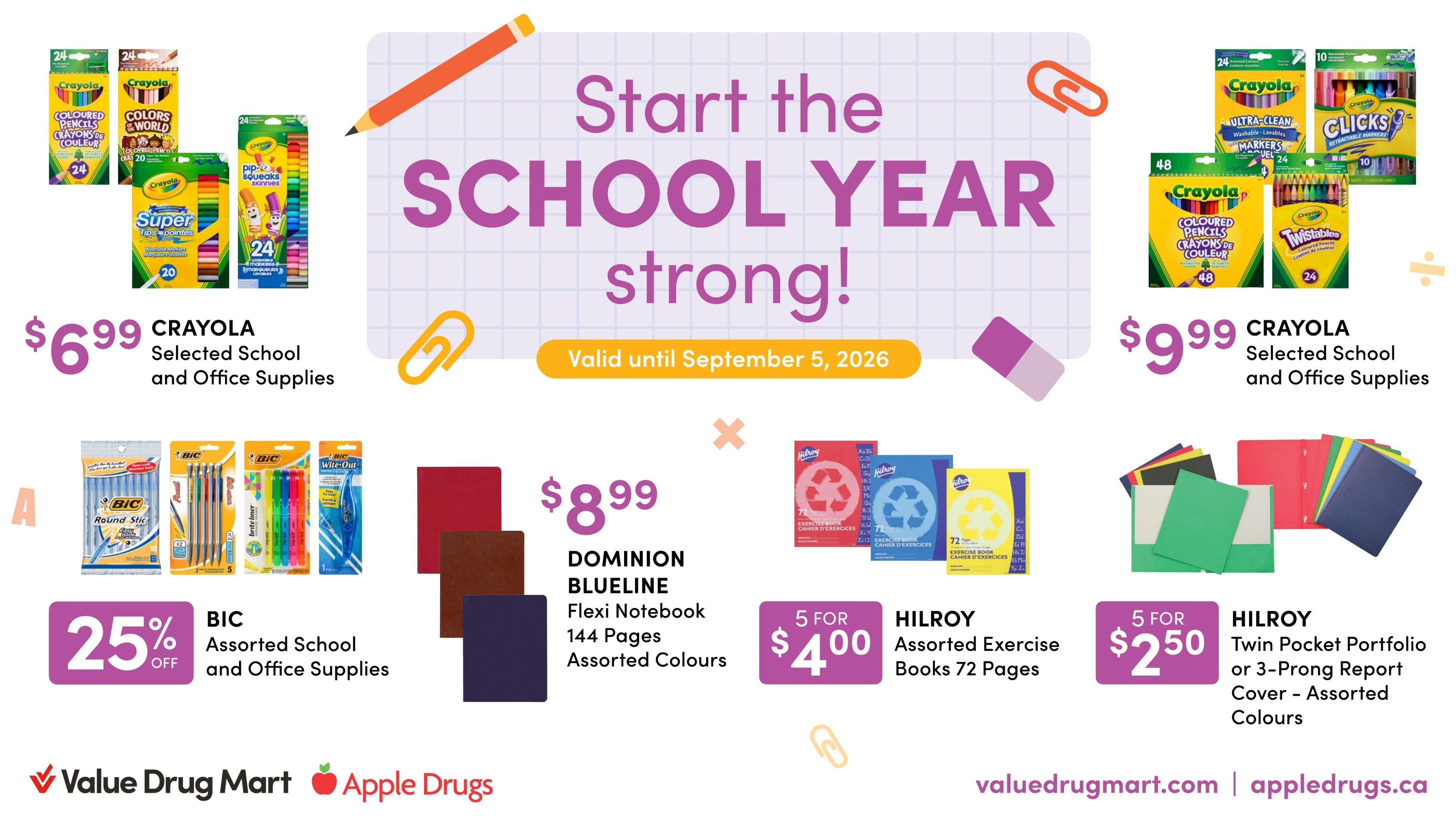 Value Drug Mart Flyer August 24 to September 5
