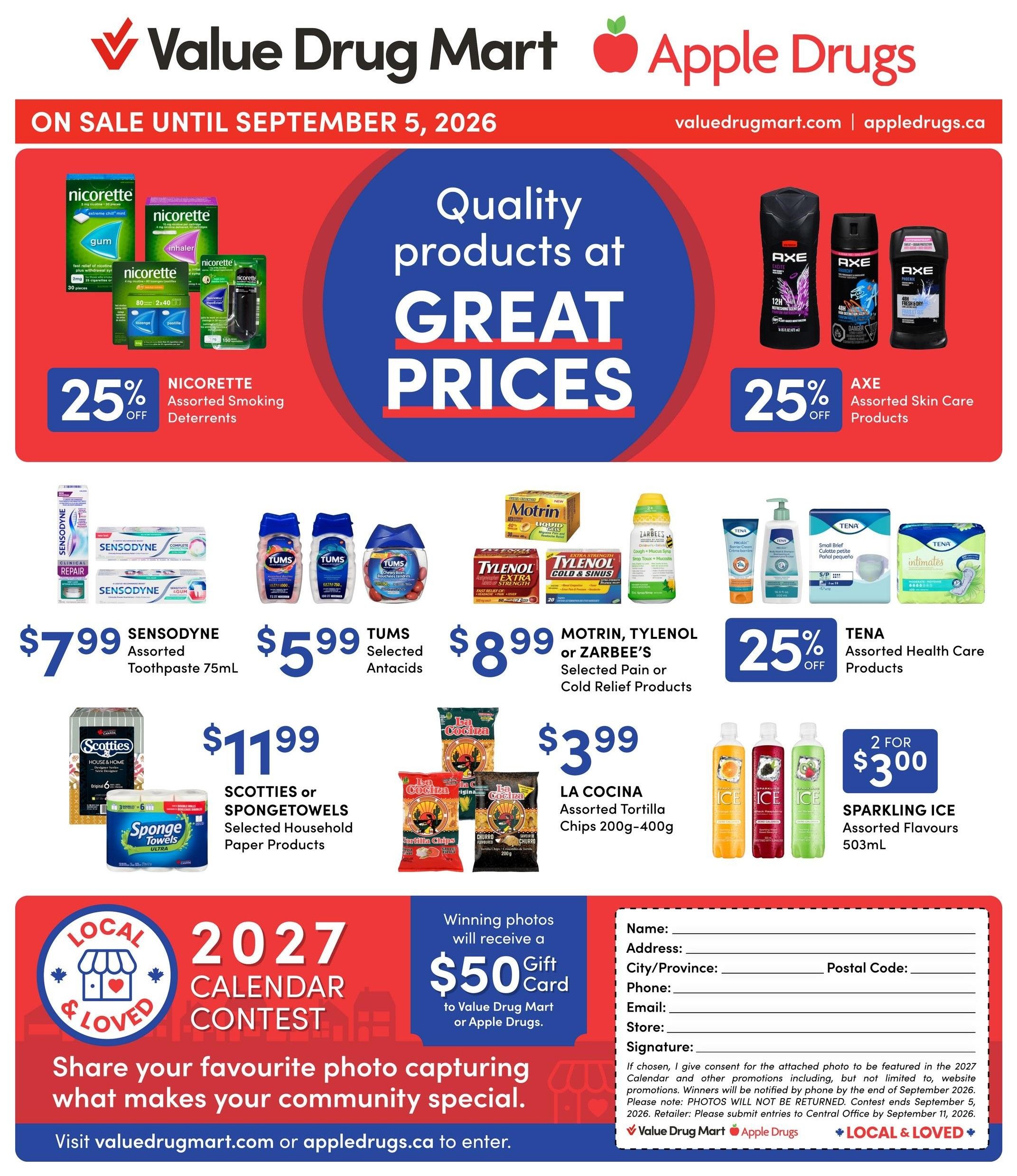 Value Drug Mart Flyer August 24 to September 5