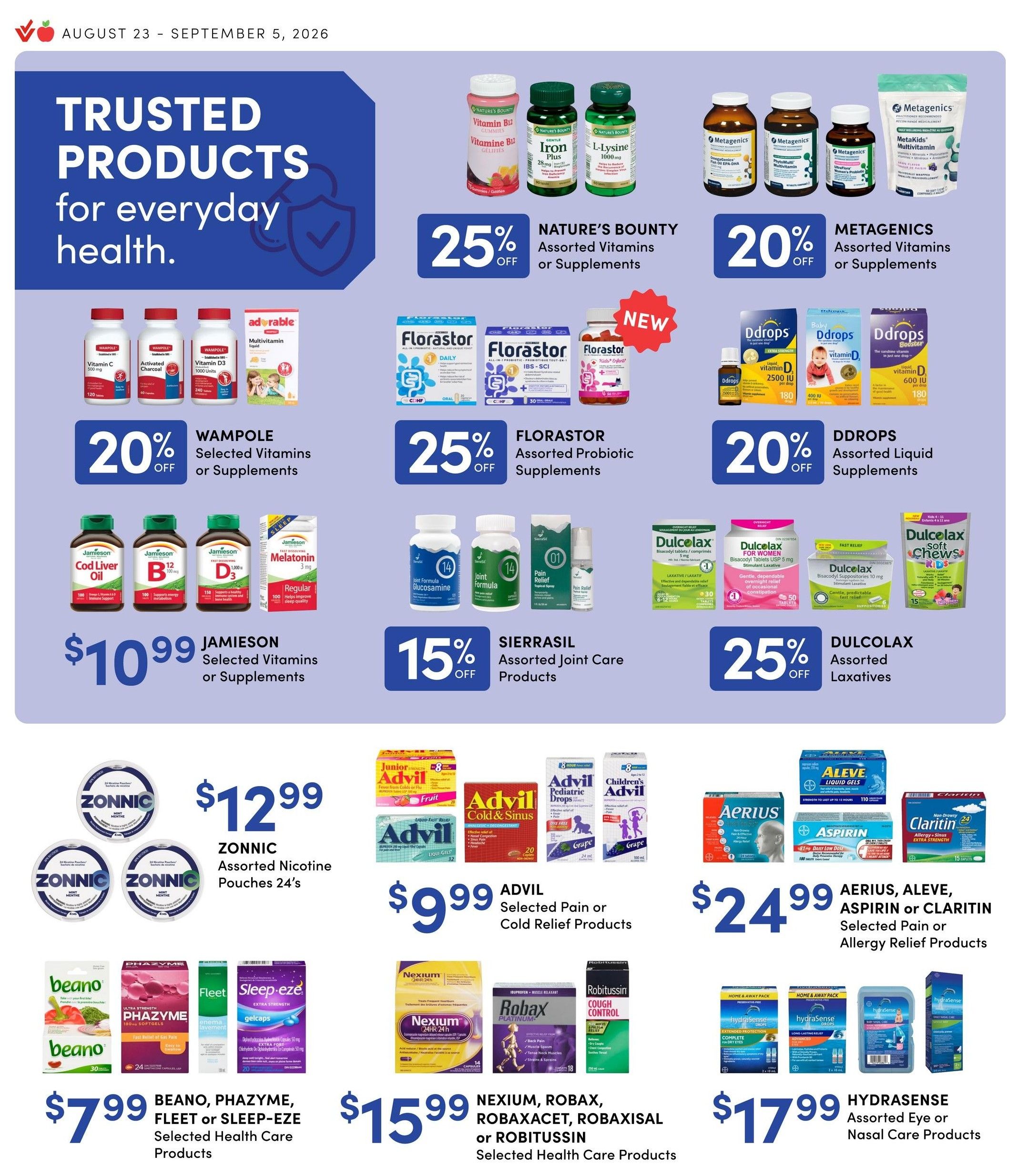 Value Drug Mart Flyer August 24 to September 5