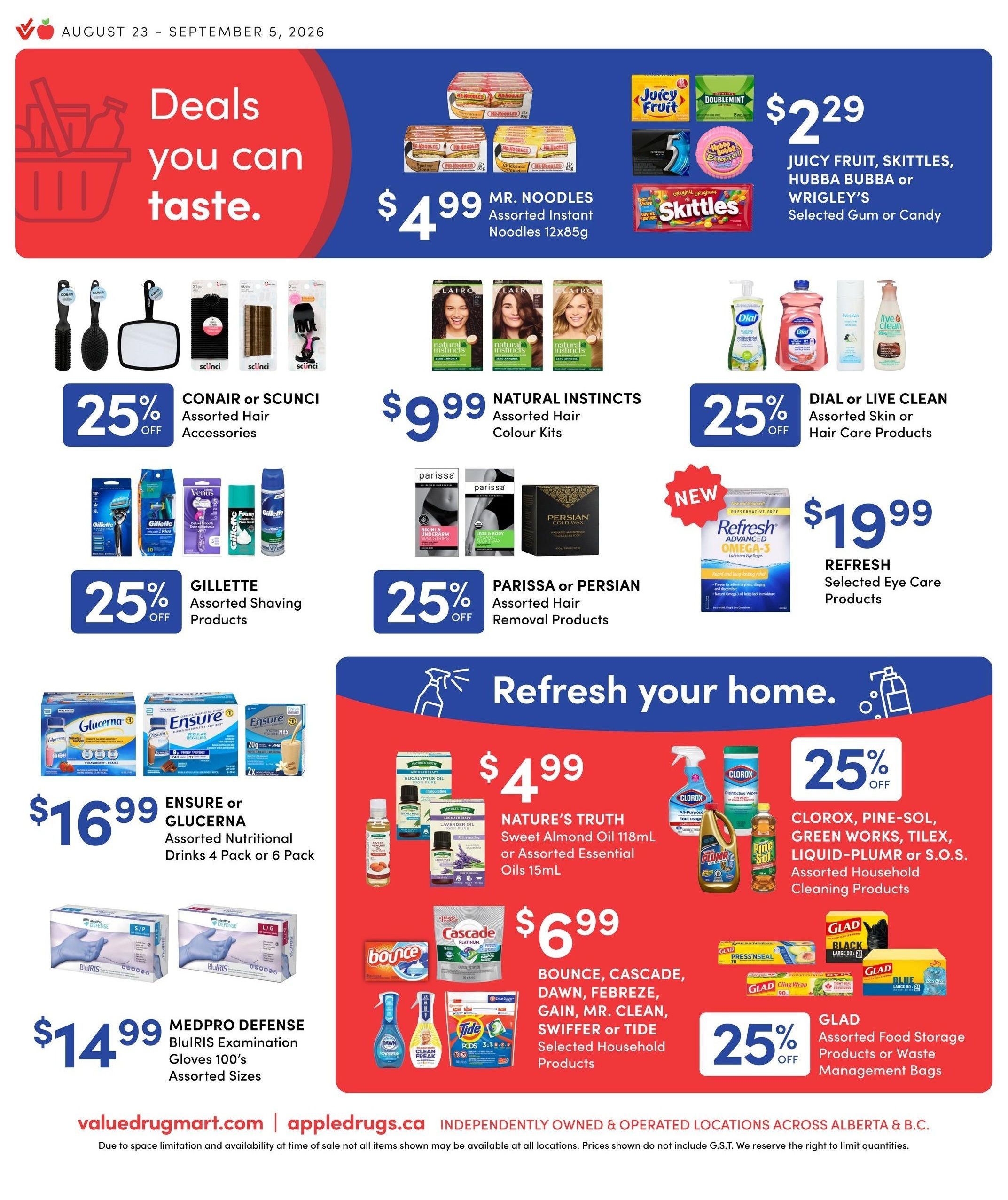 Value Drug Mart Flyer August 24 to September 5
