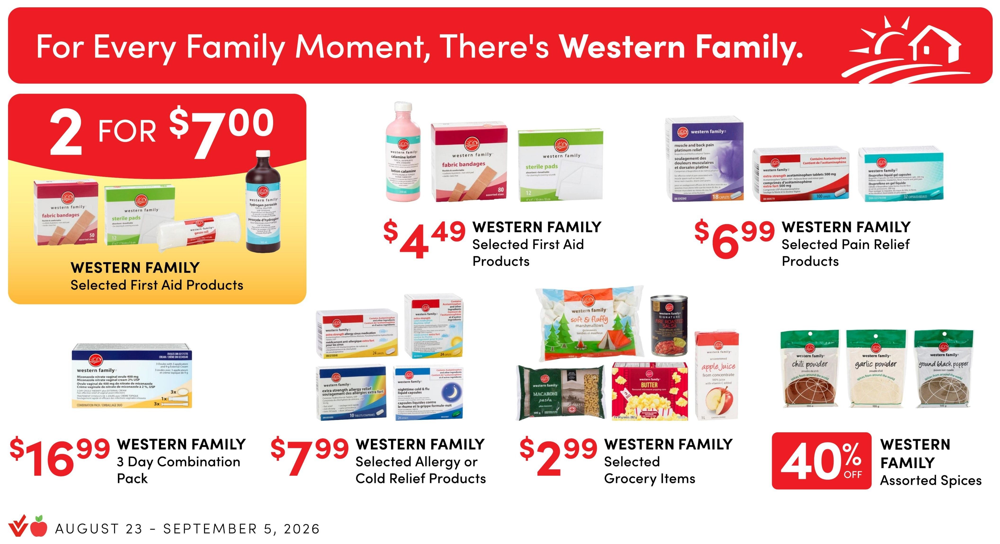 Apple Drugs Flyer August 23 to September 5