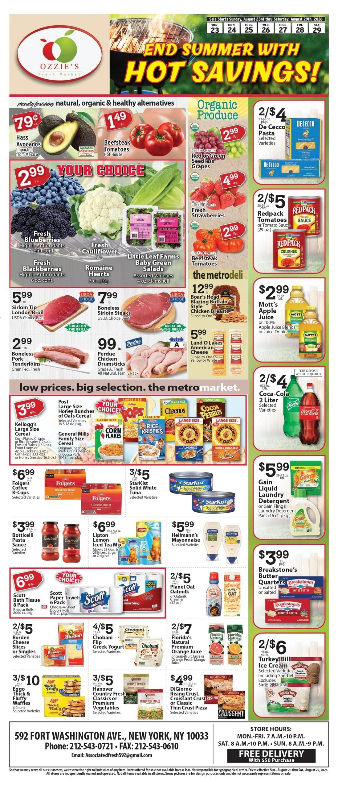 Associated Supermarkets (Yonkers–Demarest Area, NJ–NY) Weekly Ad August 23 - 29, 2026