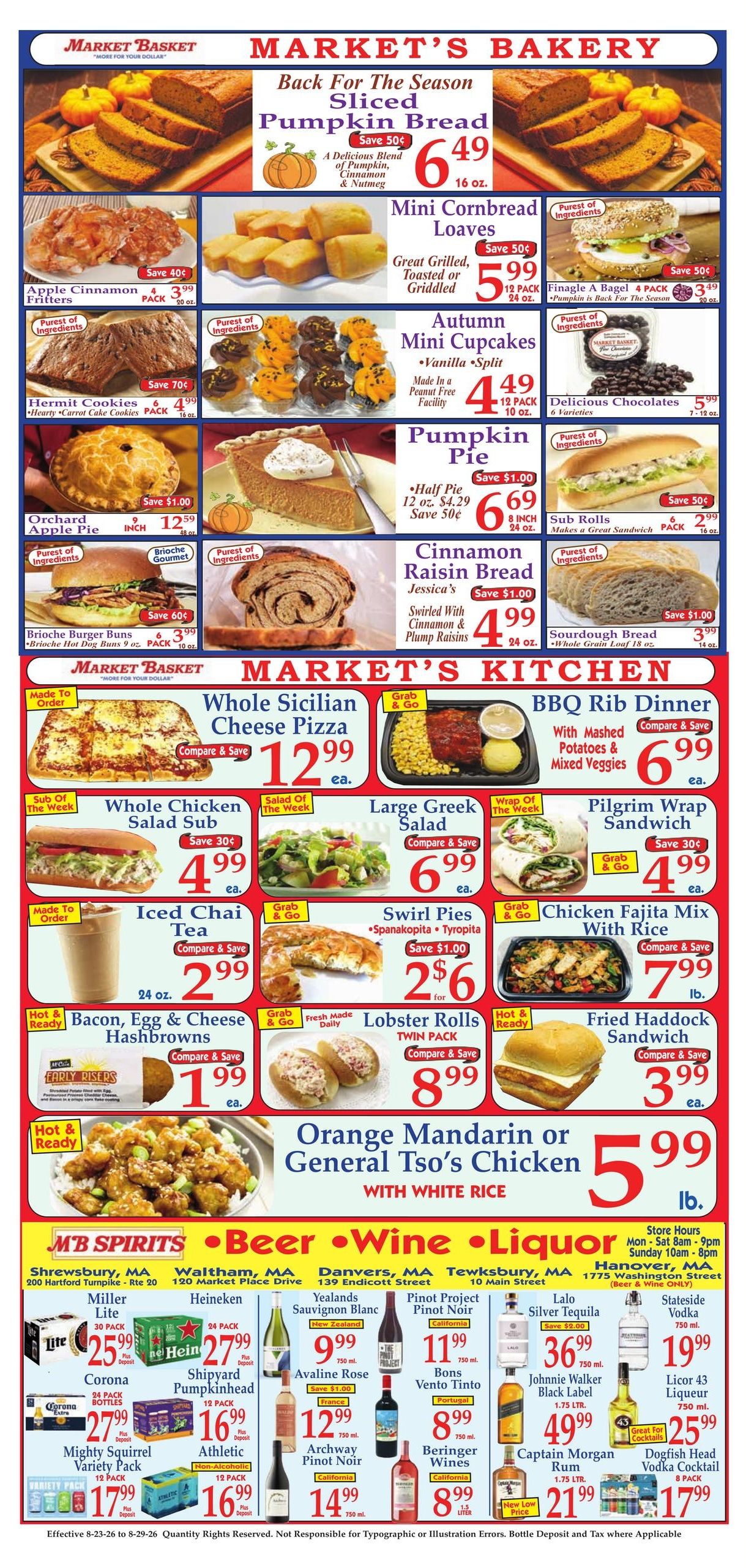 Market Basket Weekly Ad August 23 - 29, 2026