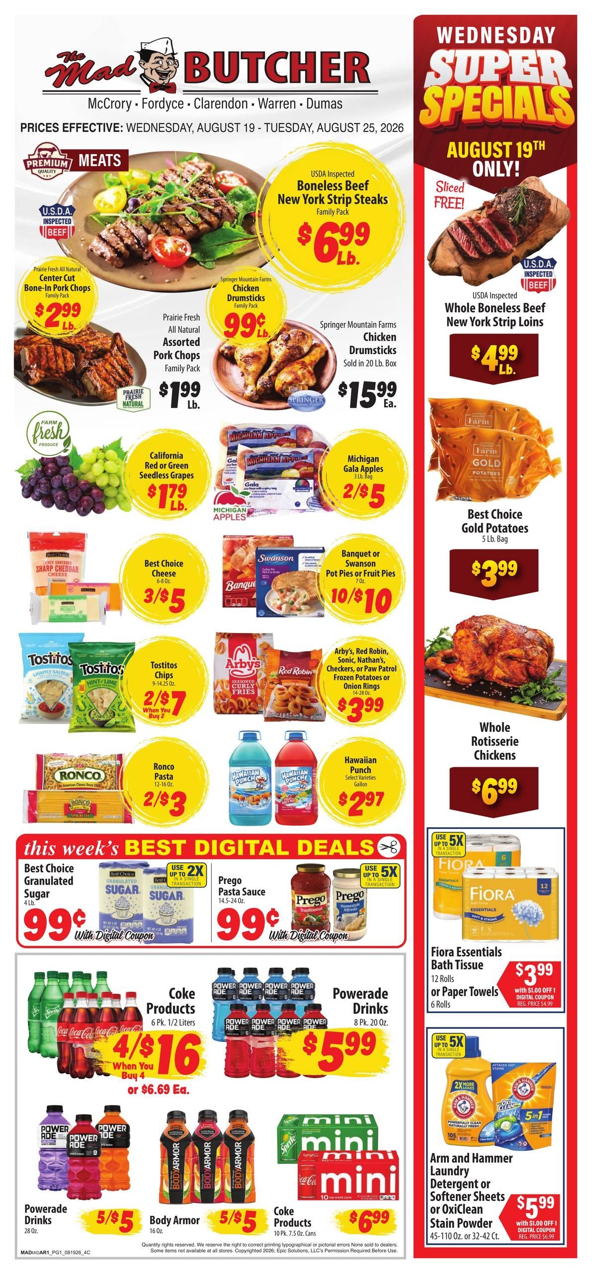 Mad Butcher Weekly Ad August 19 - 25, 2026
