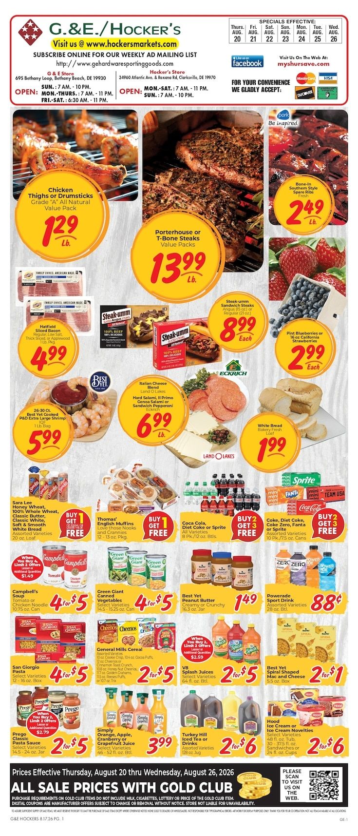 Hocker's Markets (Delaware) Weekly Ad August 20 - 26, 2026