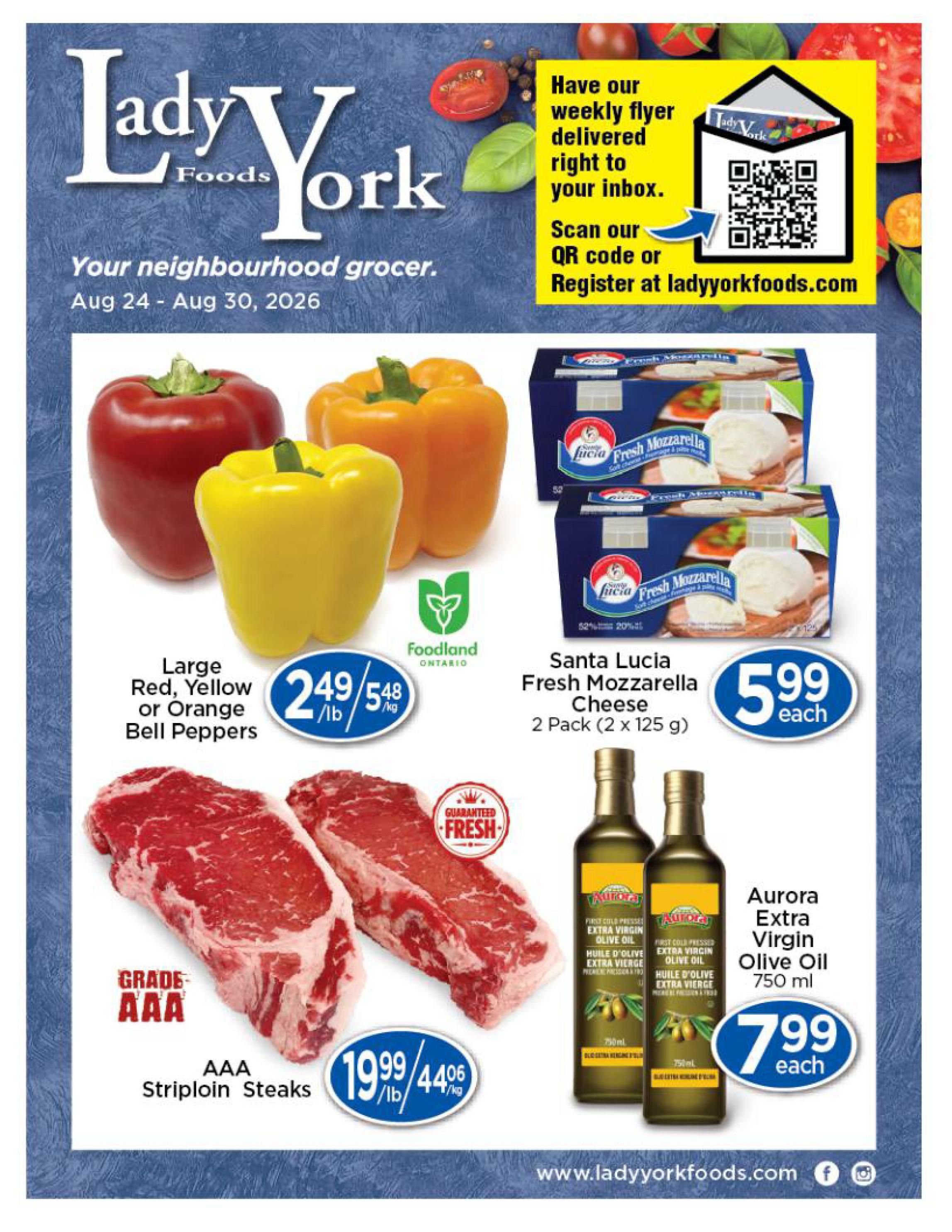 Lady York Foods Flyer August 24 to 30