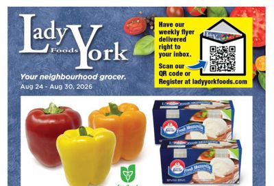 Lady York Foods Flyer August 24 to 30