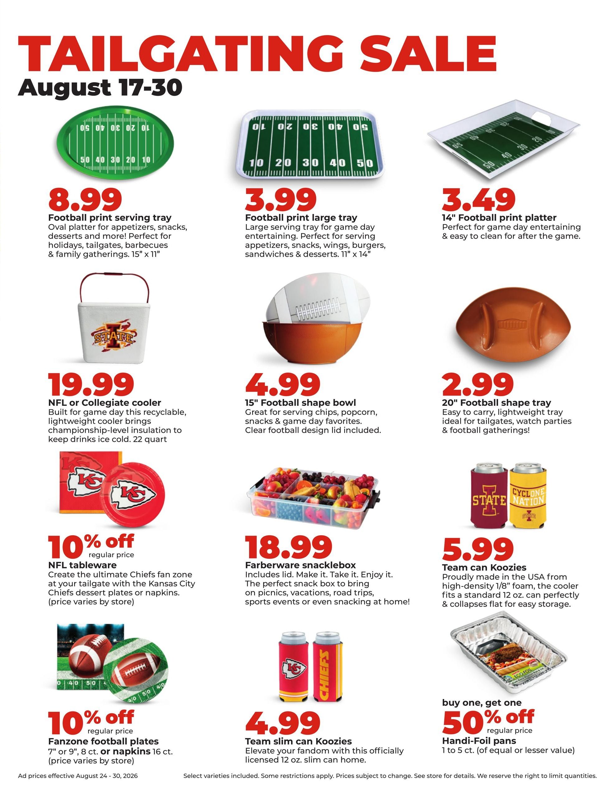 Hy-Vee (Fairbury-Saint Joseph Area, IL) Weekly Ad August 24 - 30, 2026