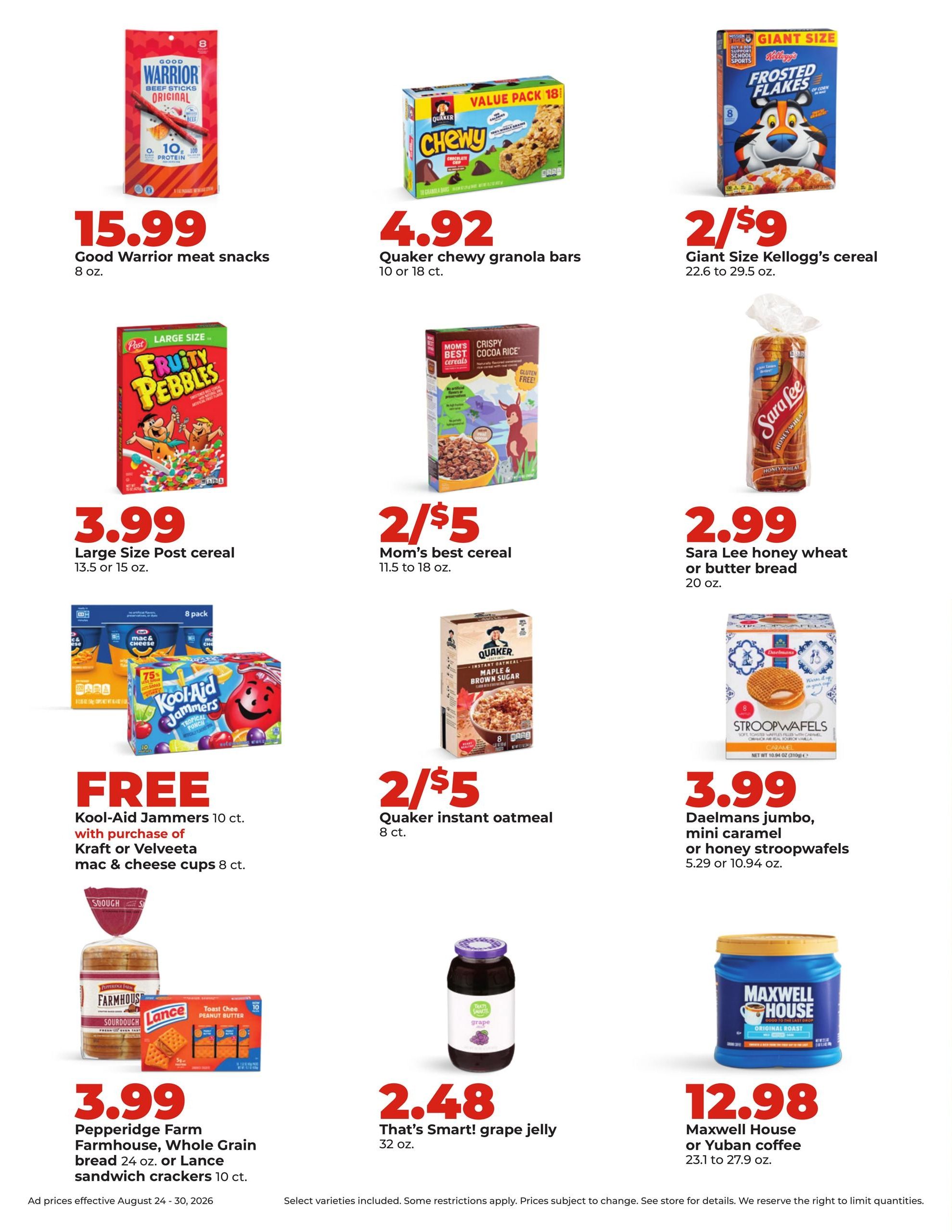 Hy-Vee (Fairbury-Saint Joseph Area, IL) Weekly Ad August 24 - 30, 2026