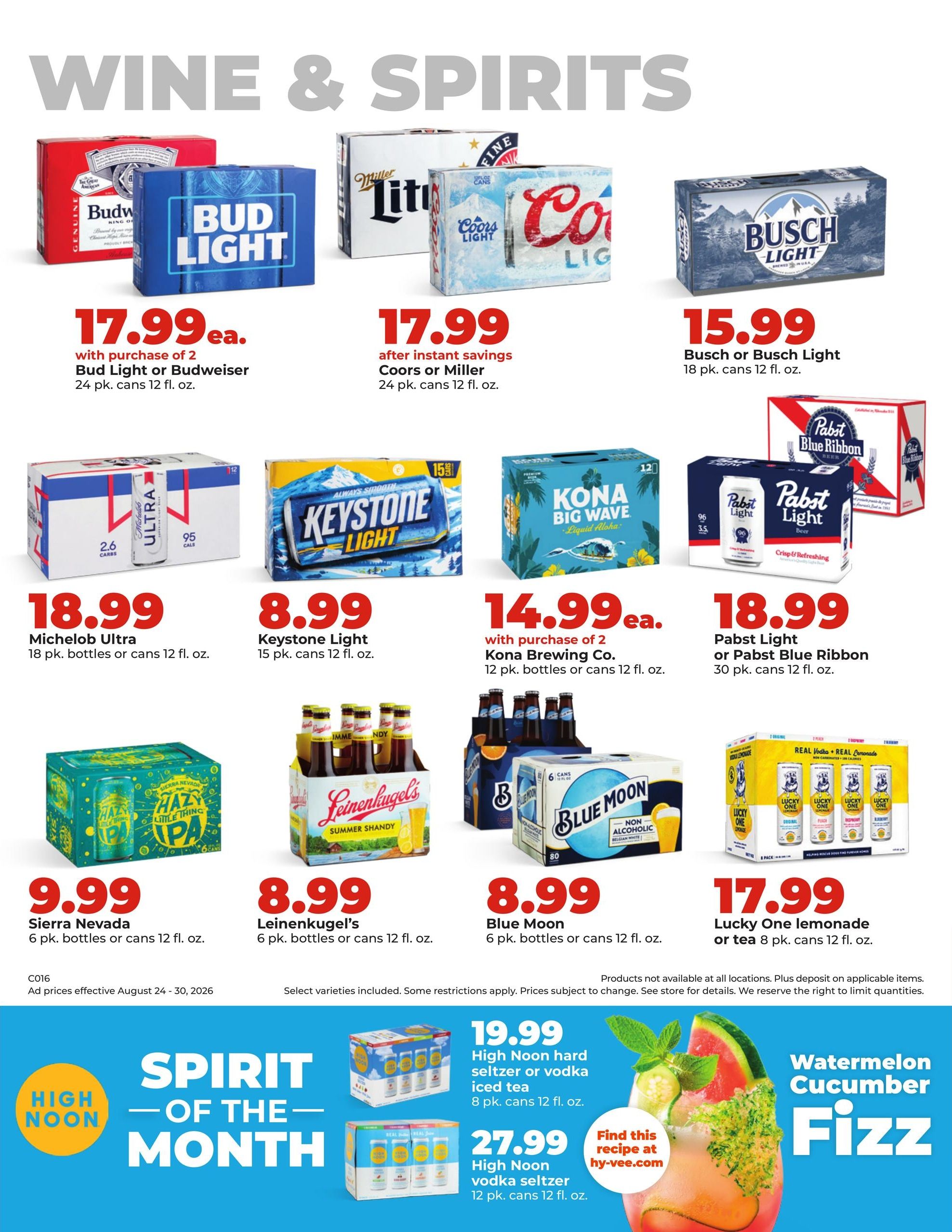 Hy-Vee (Fairbury-Saint Joseph Area, IL) Weekly Ad August 24 - 30, 2026