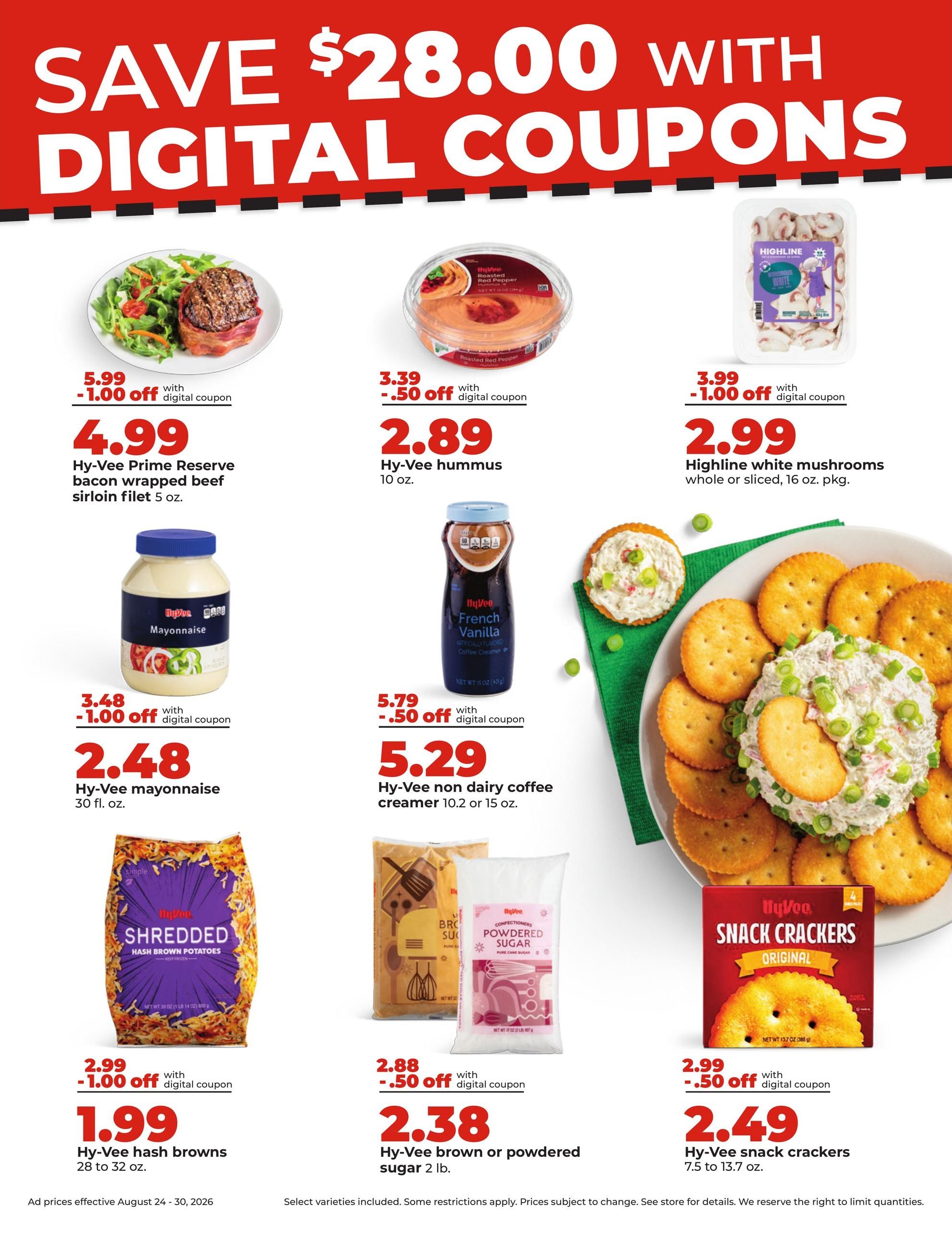 Hy-Vee (Fairbury-Saint Joseph Area, IL) Weekly Ad August 24 - 30, 2026