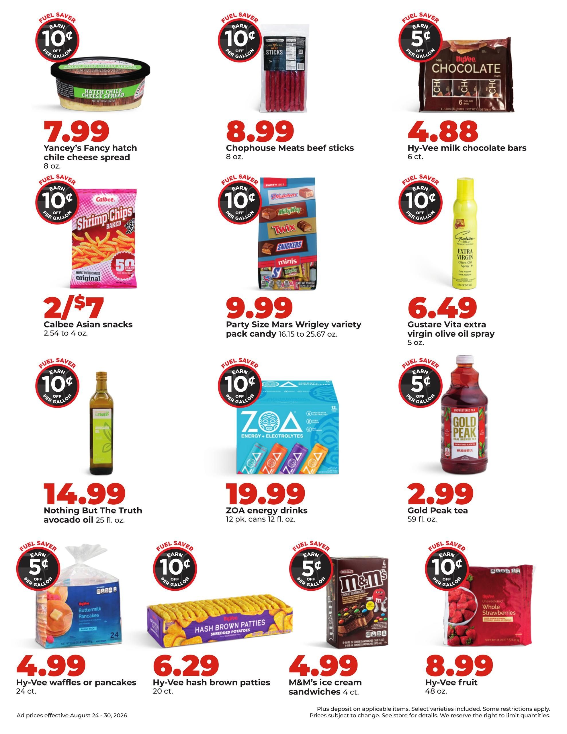 Hy-Vee (Fairbury-Saint Joseph Area, IL) Weekly Ad August 24 - 30, 2026