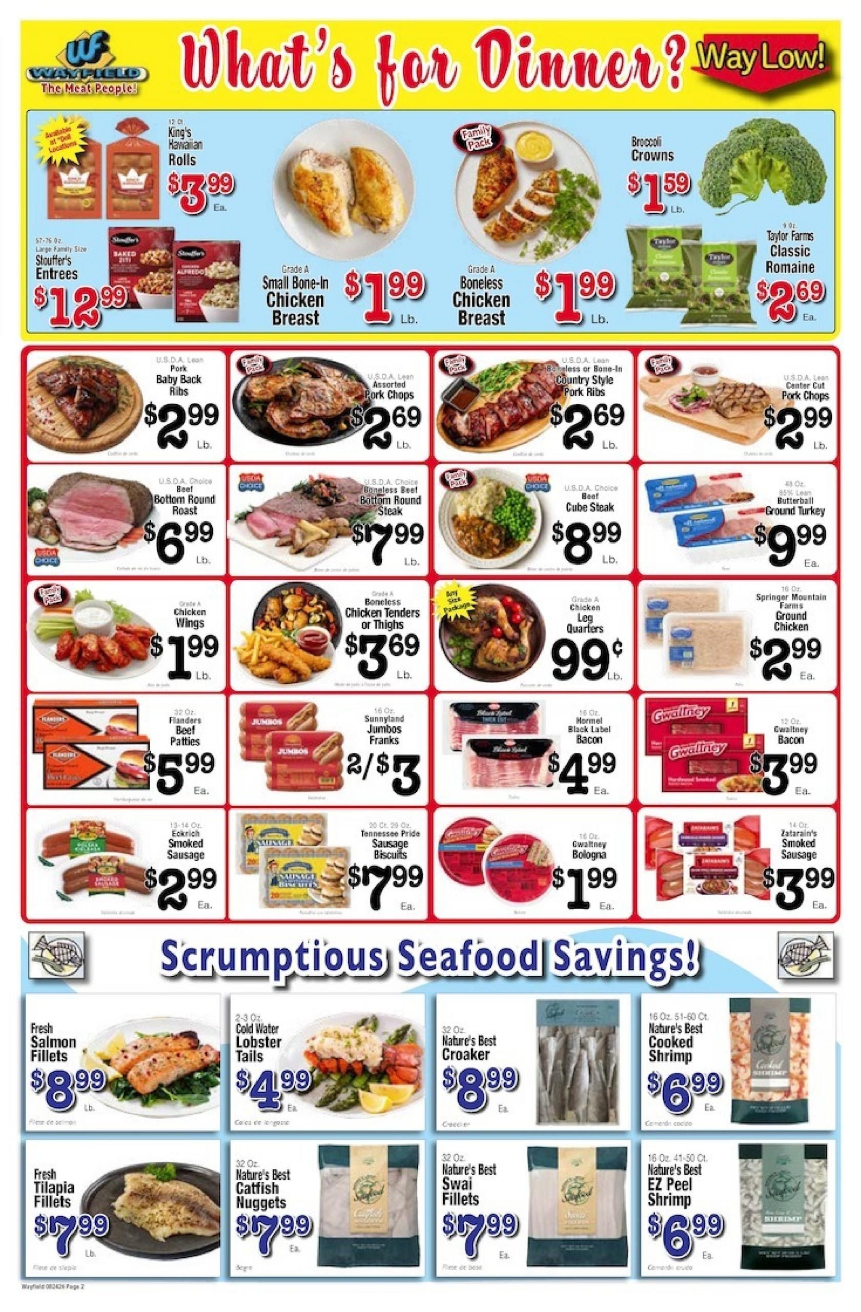 Wayfield Foods Weekly Ad August 24 - 30, 2026