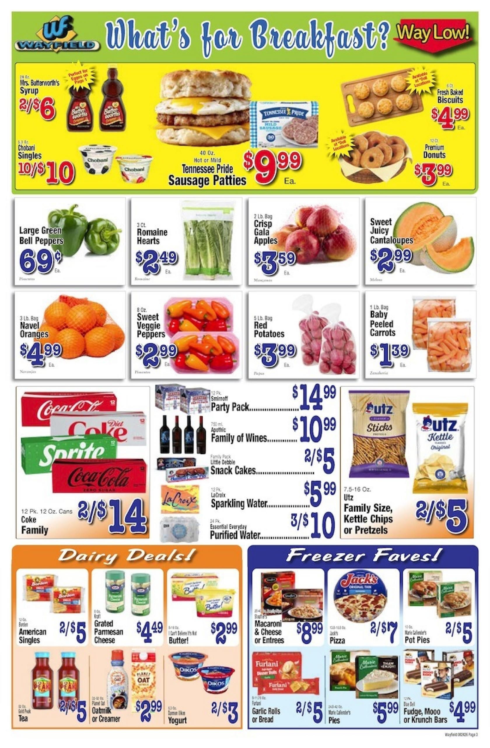 Wayfield Foods Weekly Ad August 24 - 30, 2026