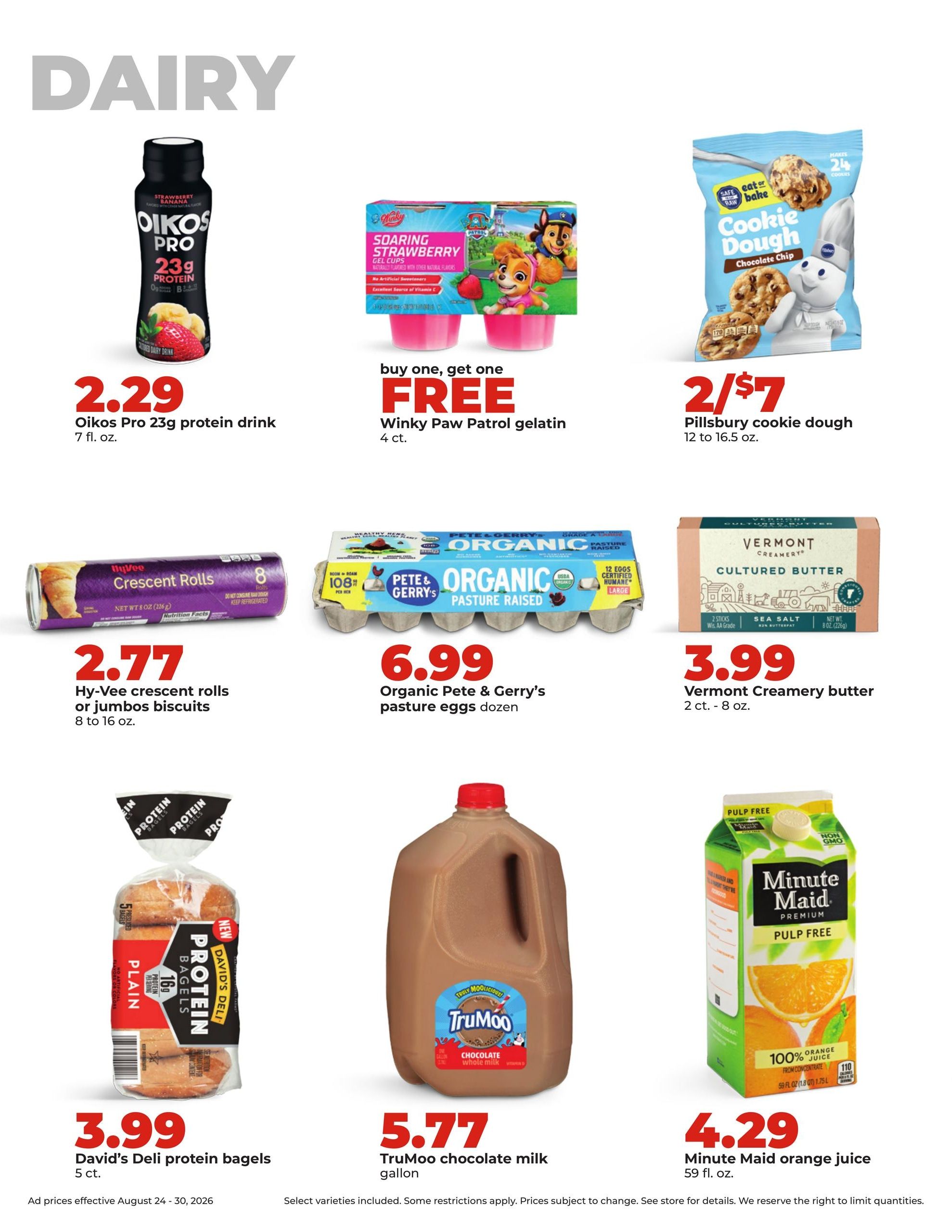Hy-Vee (West Point Area, NE) Weekly Ad August 24 - 30, 2026