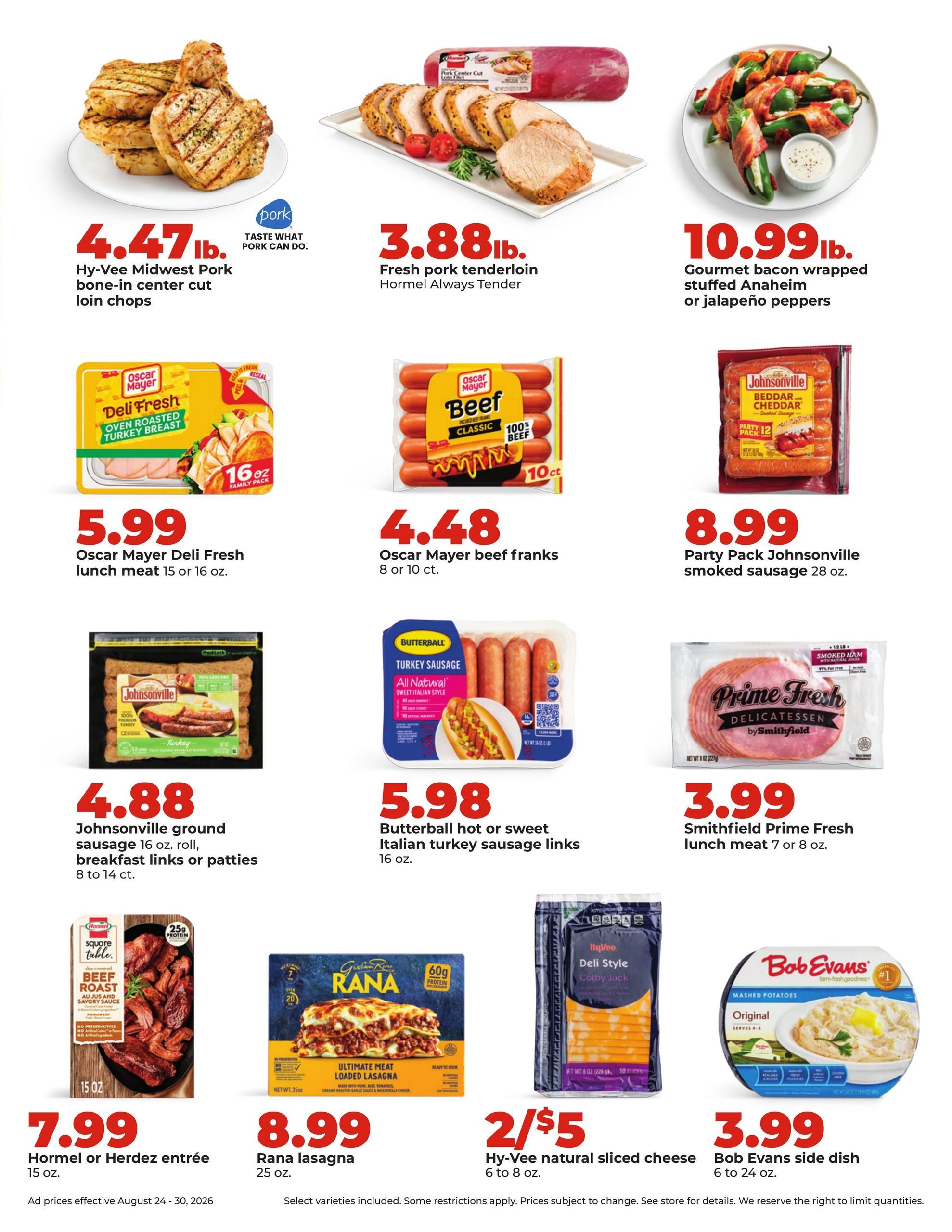 Hy-Vee (Almena Area, KS) Weekly Ad August 24 - 30, 2026