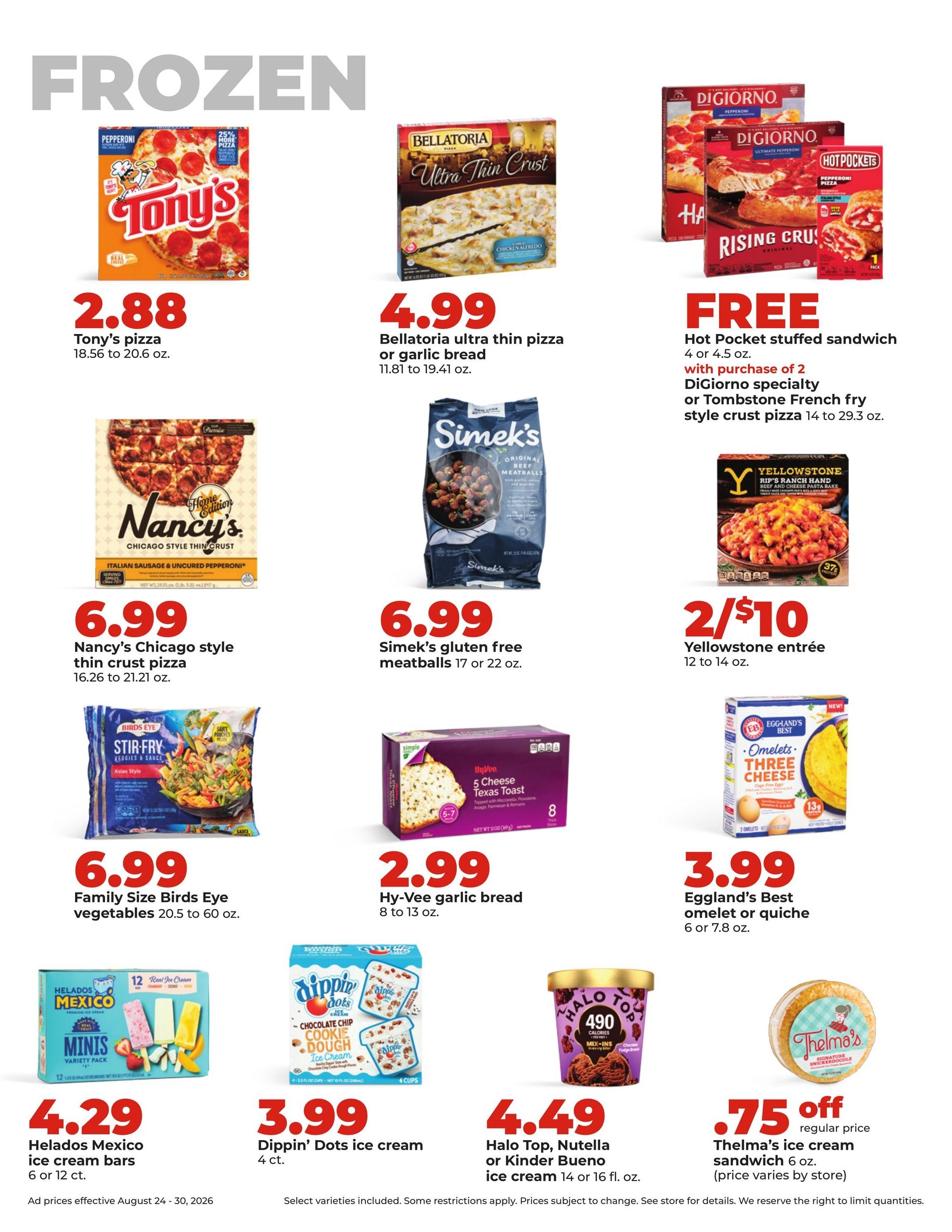 Hy-Vee (Almena Area, KS) Weekly Ad August 24 - 30, 2026