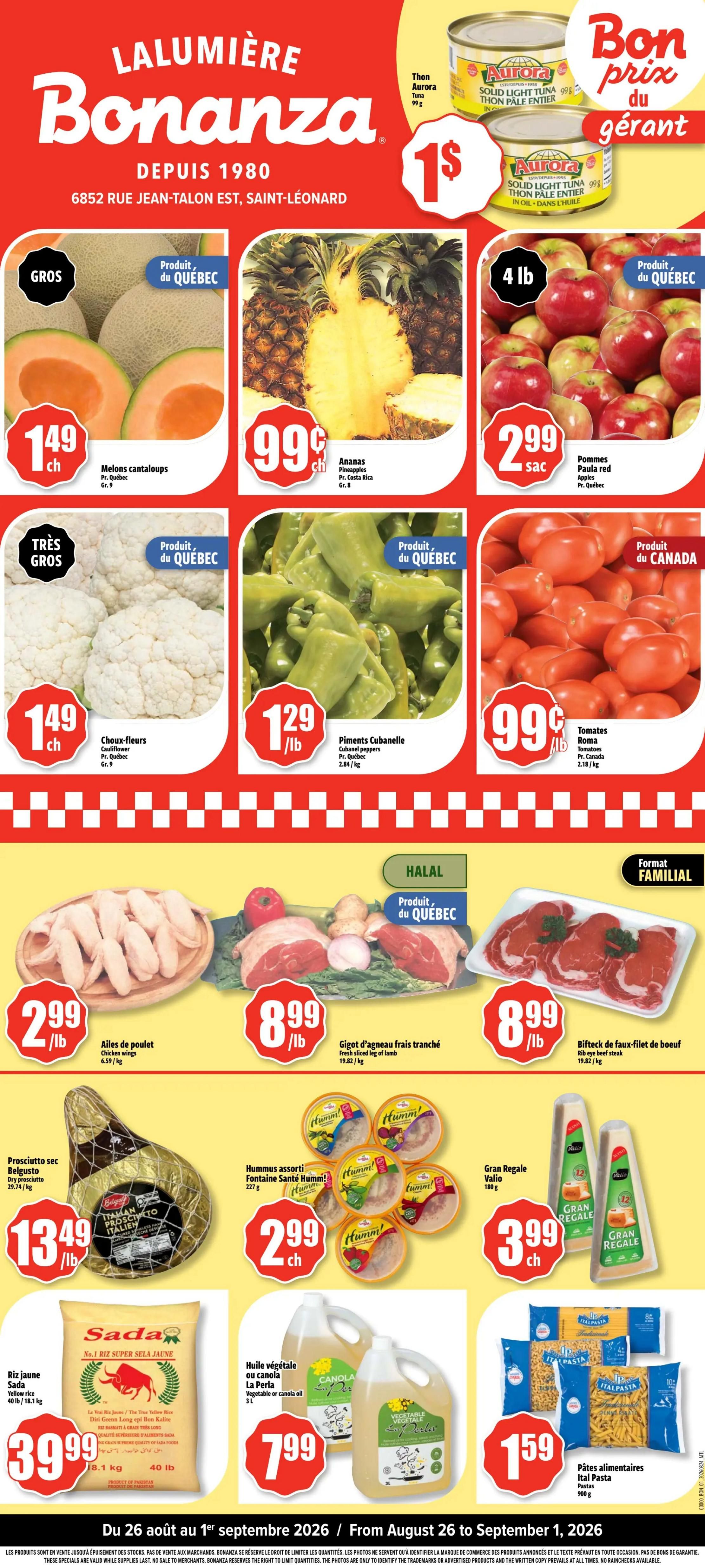 Bonanza Flyer August 26 to September 1