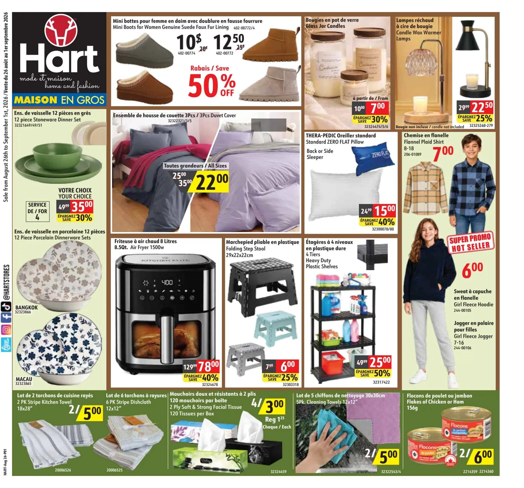 Hart Stores Flyer August 26 to September 1