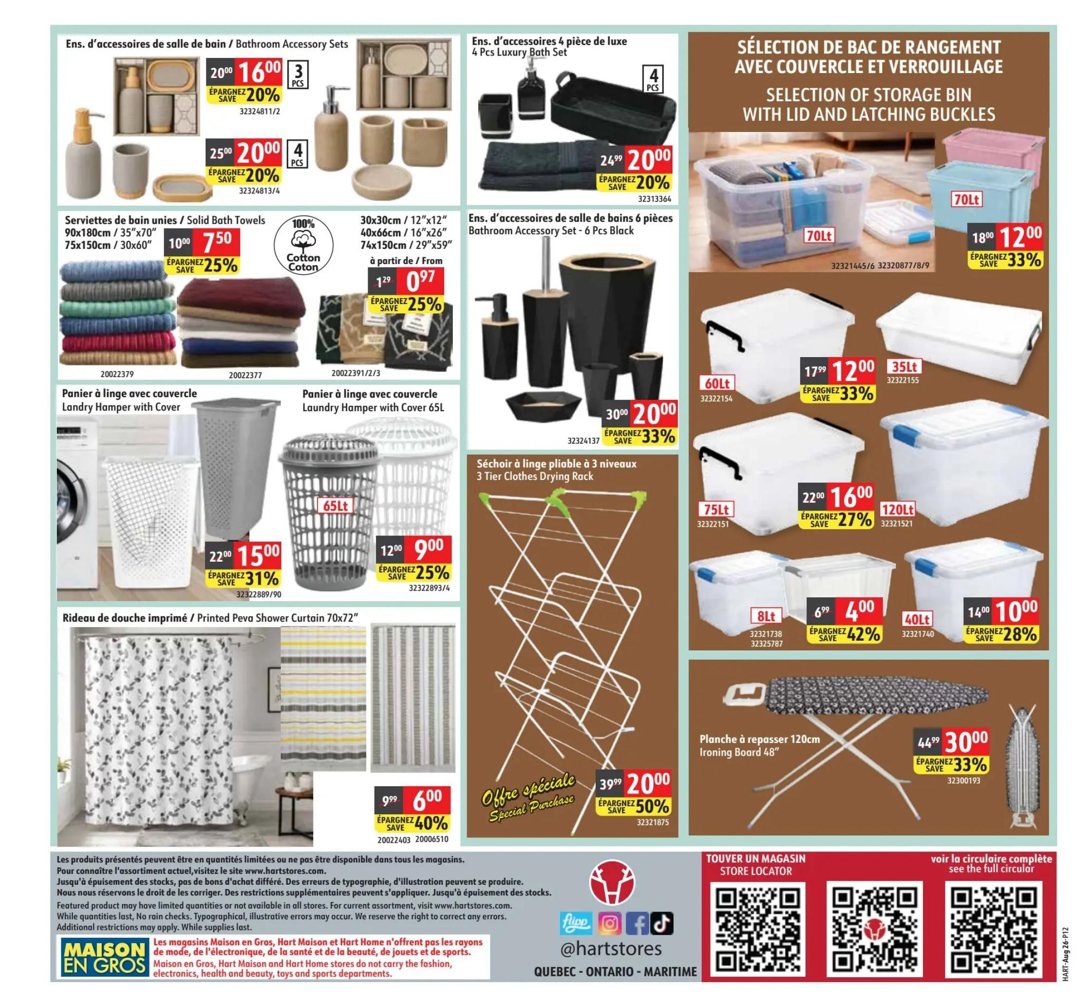 Hart Stores Flyer August 26 to September 1
