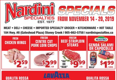 Nardini Specialties Flyer November 14 to 20