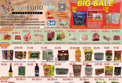 MultiFood Supermarket Flyer November 14 to 20