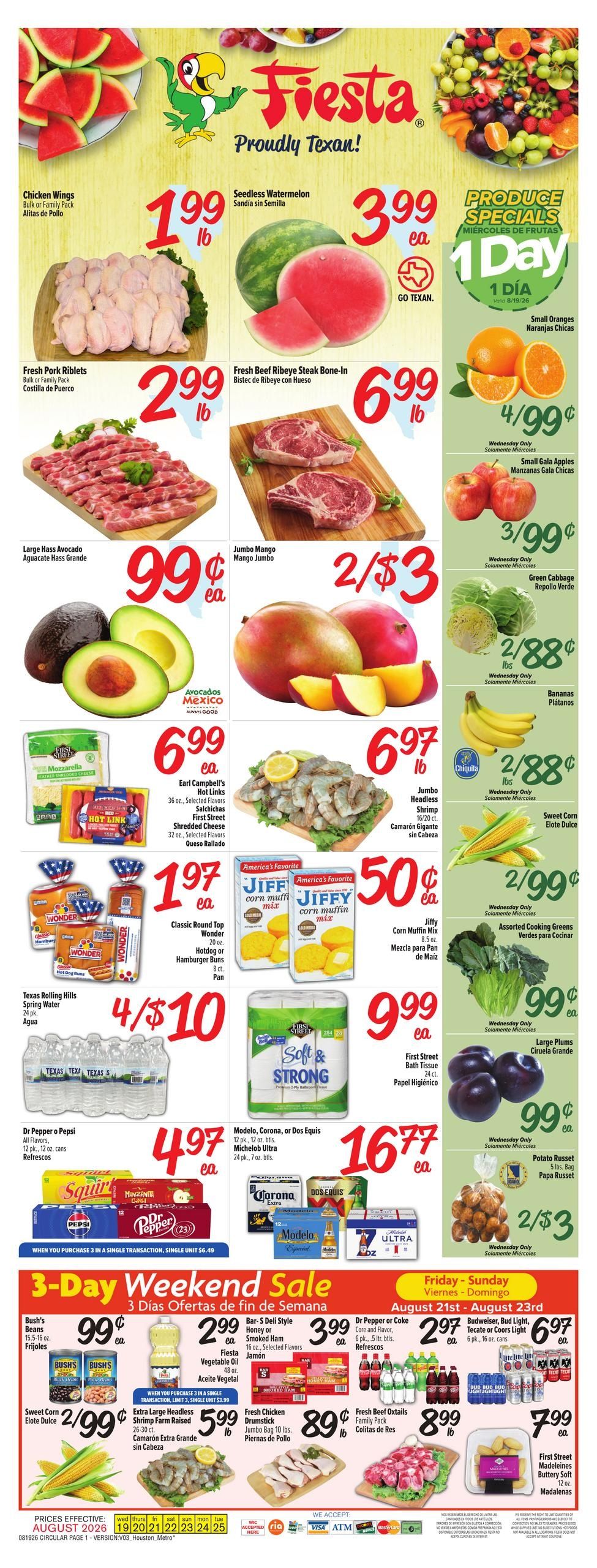 Fiesta Mart Weekly Ad August 19 - 25, 2026