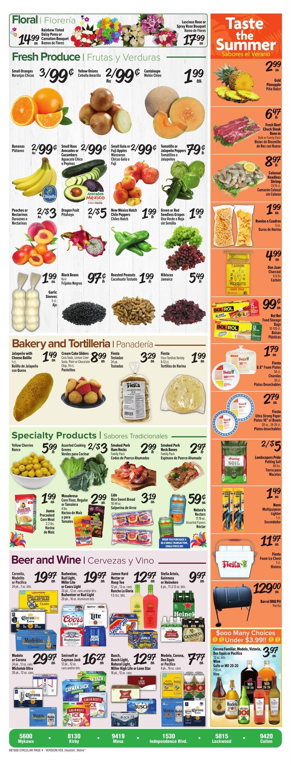 Fiesta Mart Weekly Ad August 19 - 25, 2026