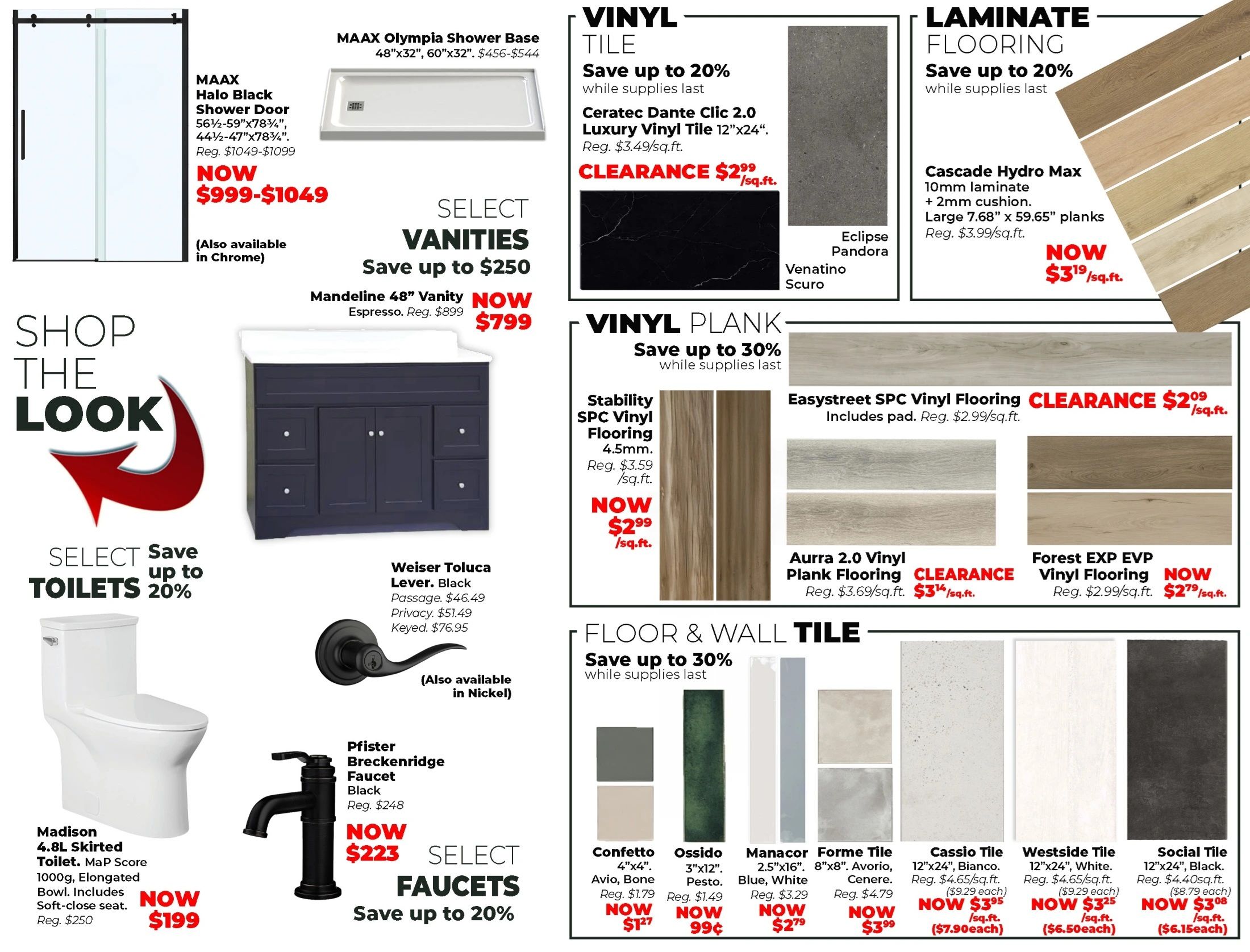J&H Builder's Warehouse Flyer August 24 to September 19
